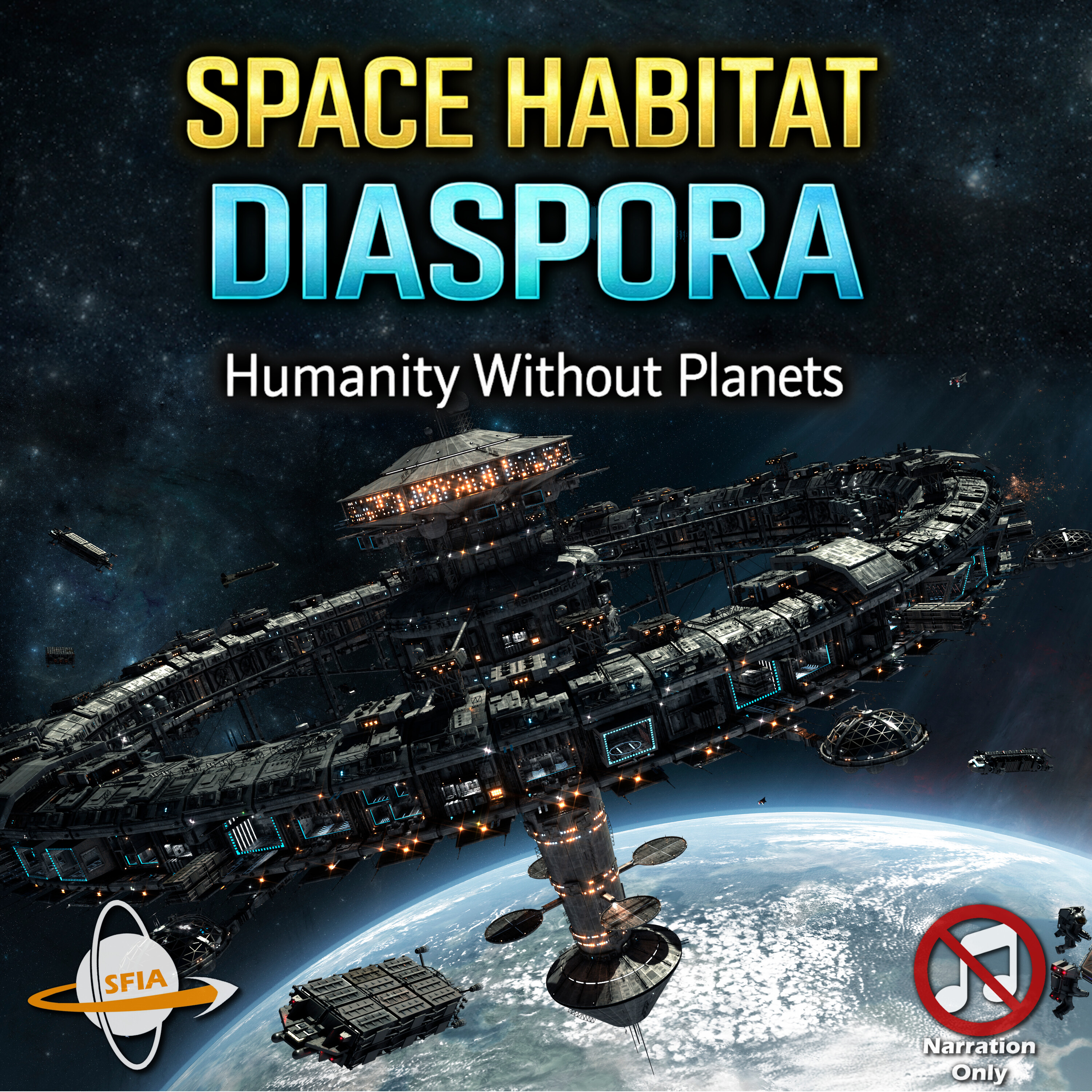 The Space Habitat Diaspora – Humanity Spreads Without Planets (Narration Only)