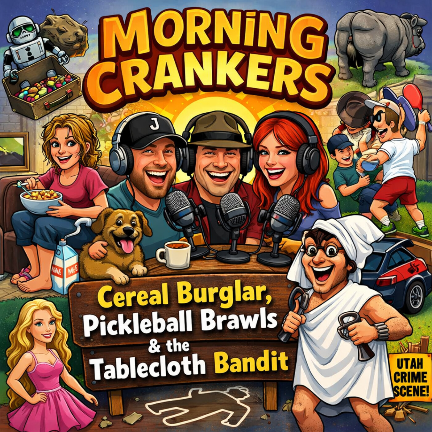 Cereal Burglar, Pickleball Brawls & the Tablecloth Bandit episode artwork