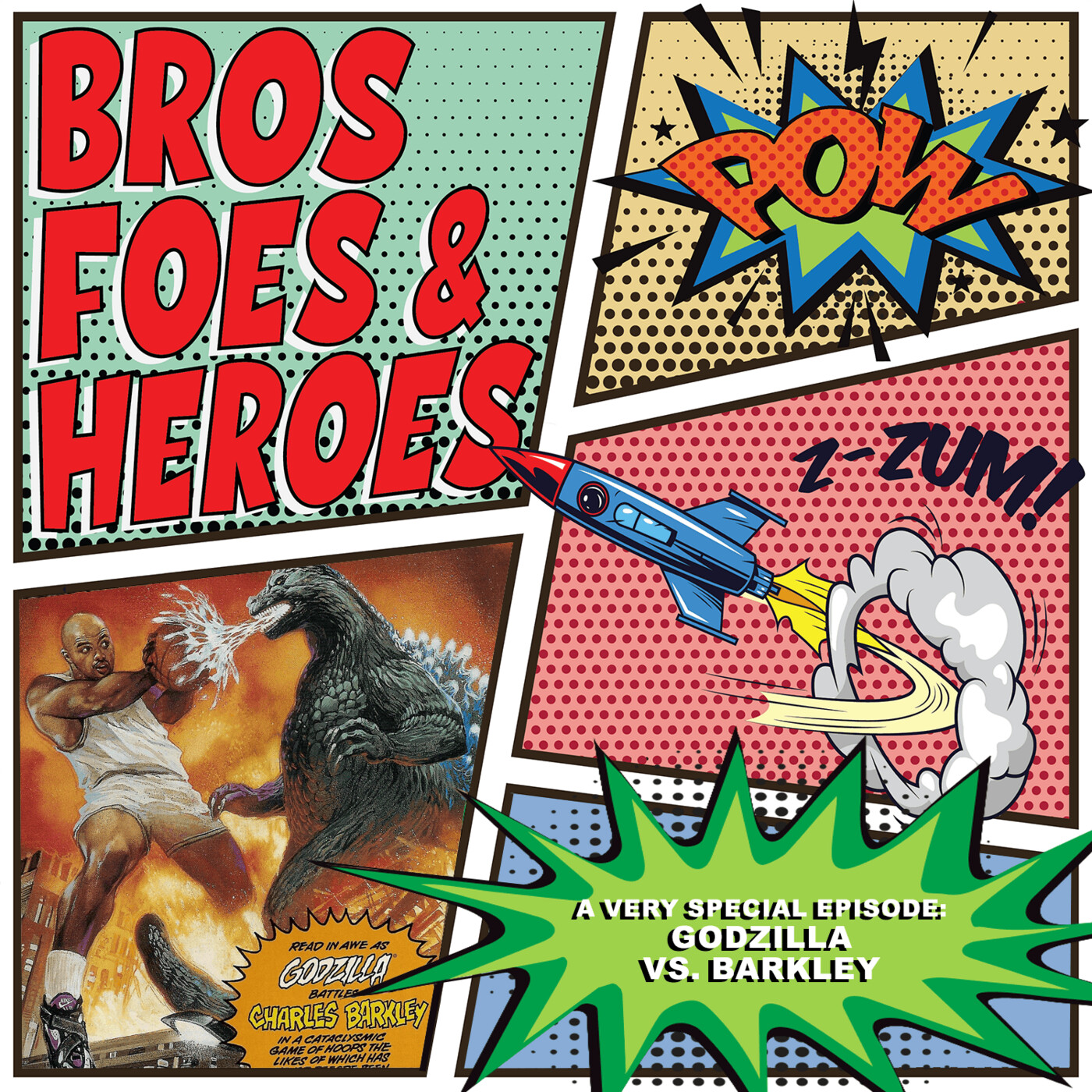 A very special episode: Godzilla vs. Barkley episode artwork