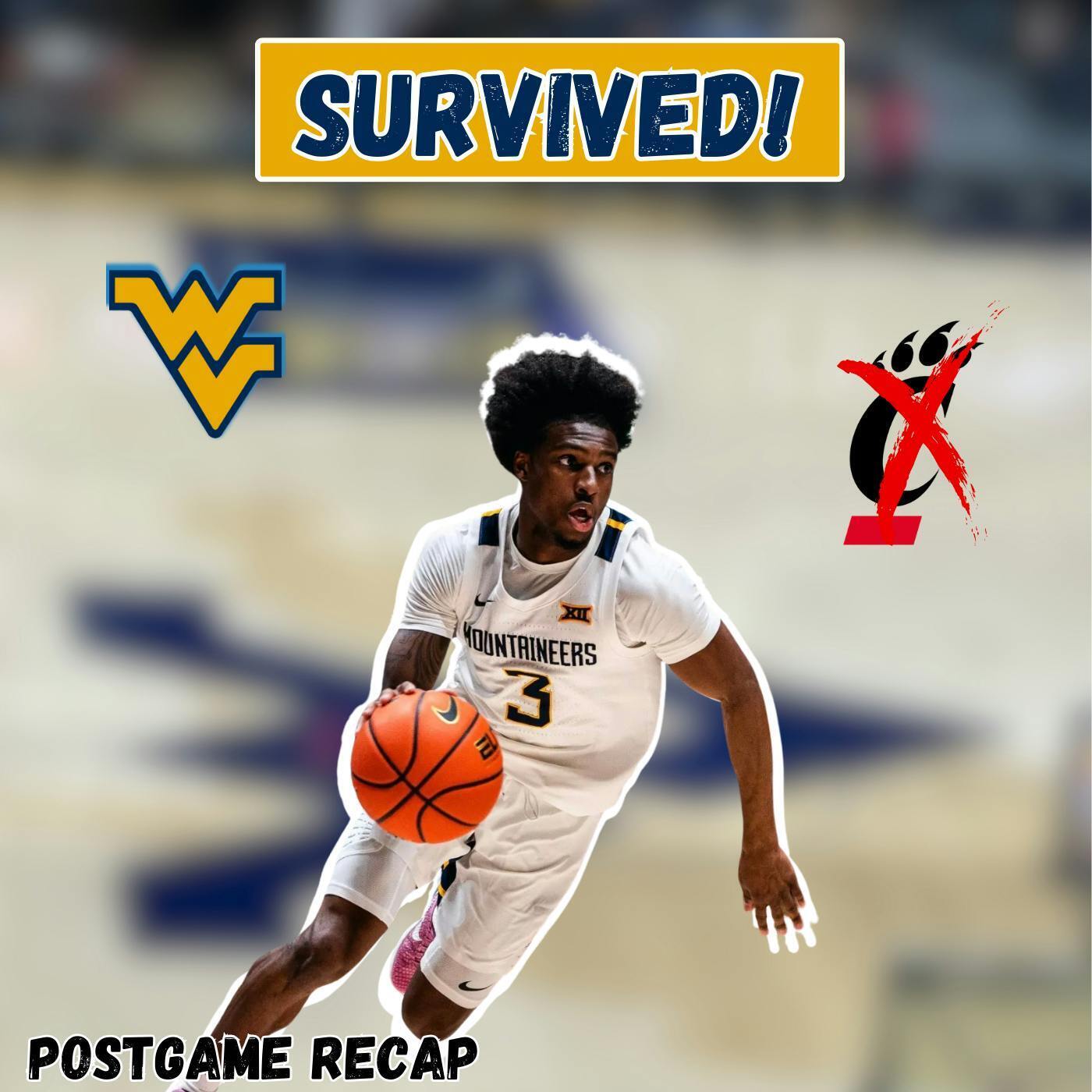 WVU Basketball Gets UGLY Win Over Cincinnati | Cam Cook Commits to WVU Football episode artwork