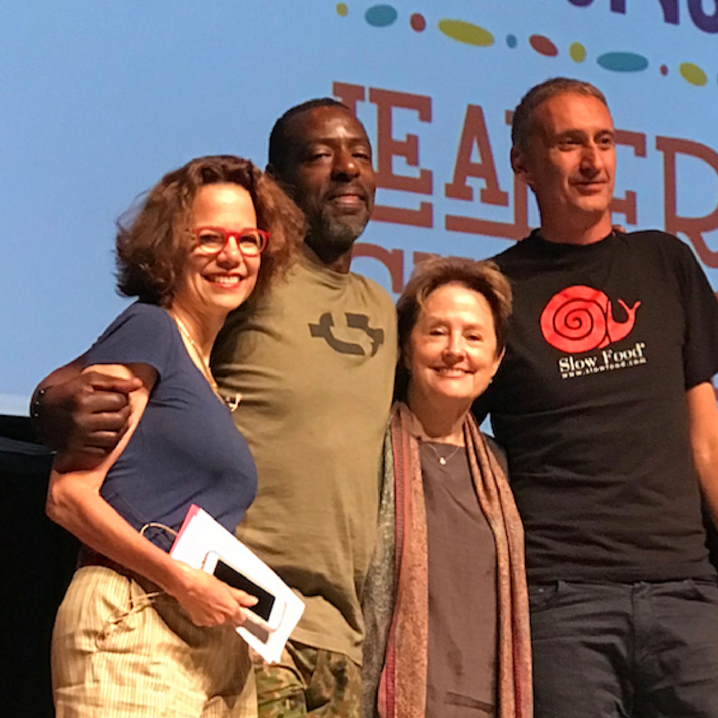 Dana Cowin, Alice Waters, Ron Finley, and Paolo Di Croce’s Keynote Conversation at Slow Food Nations 2019