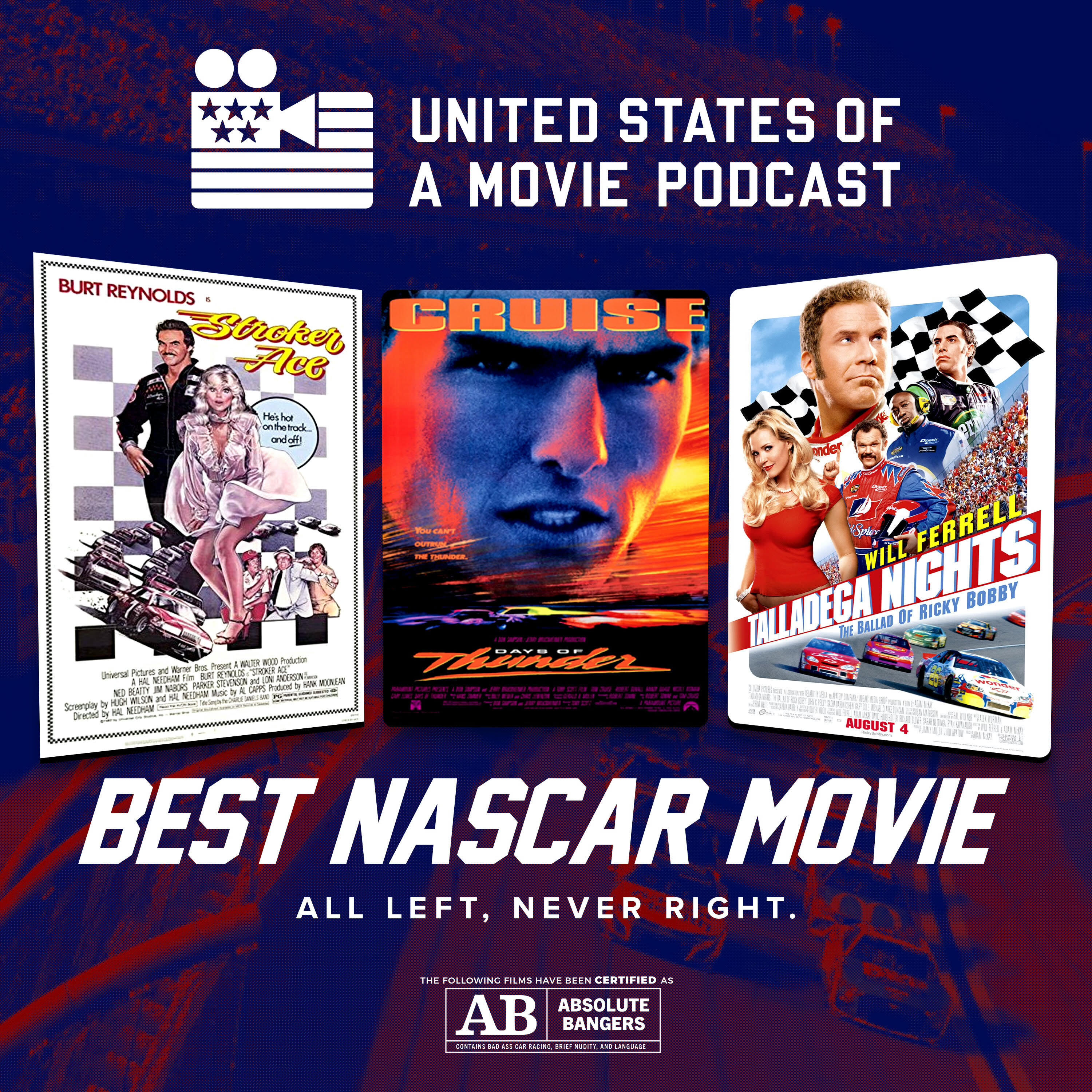 Best Nascar Movie: Stroker Ace vs Days of Thunder vs Talladega Nights episode artwork