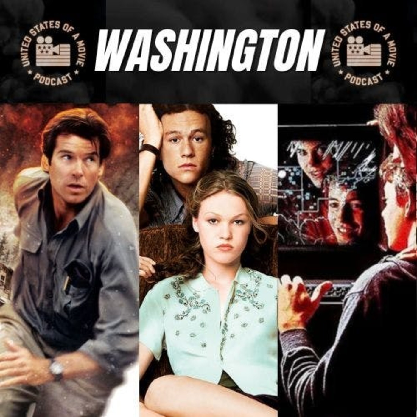 Washington:- Dante's Peak vs War Games vs 10 Things I Hate About You episode artwork
