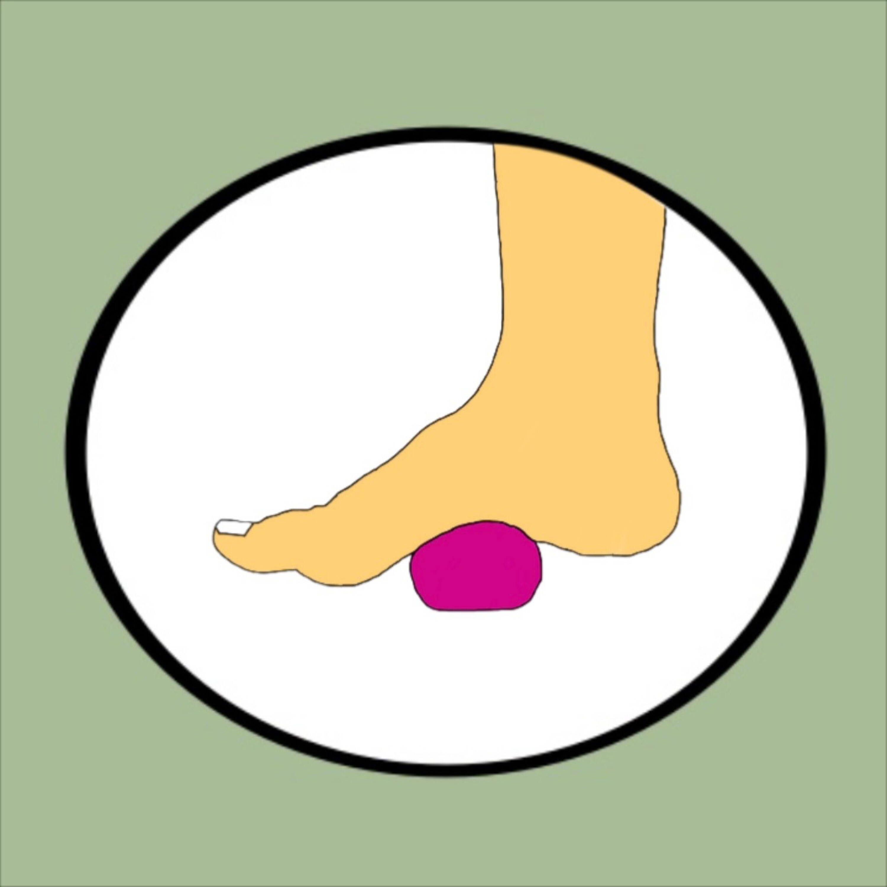 Ball rolling for foot relaxation