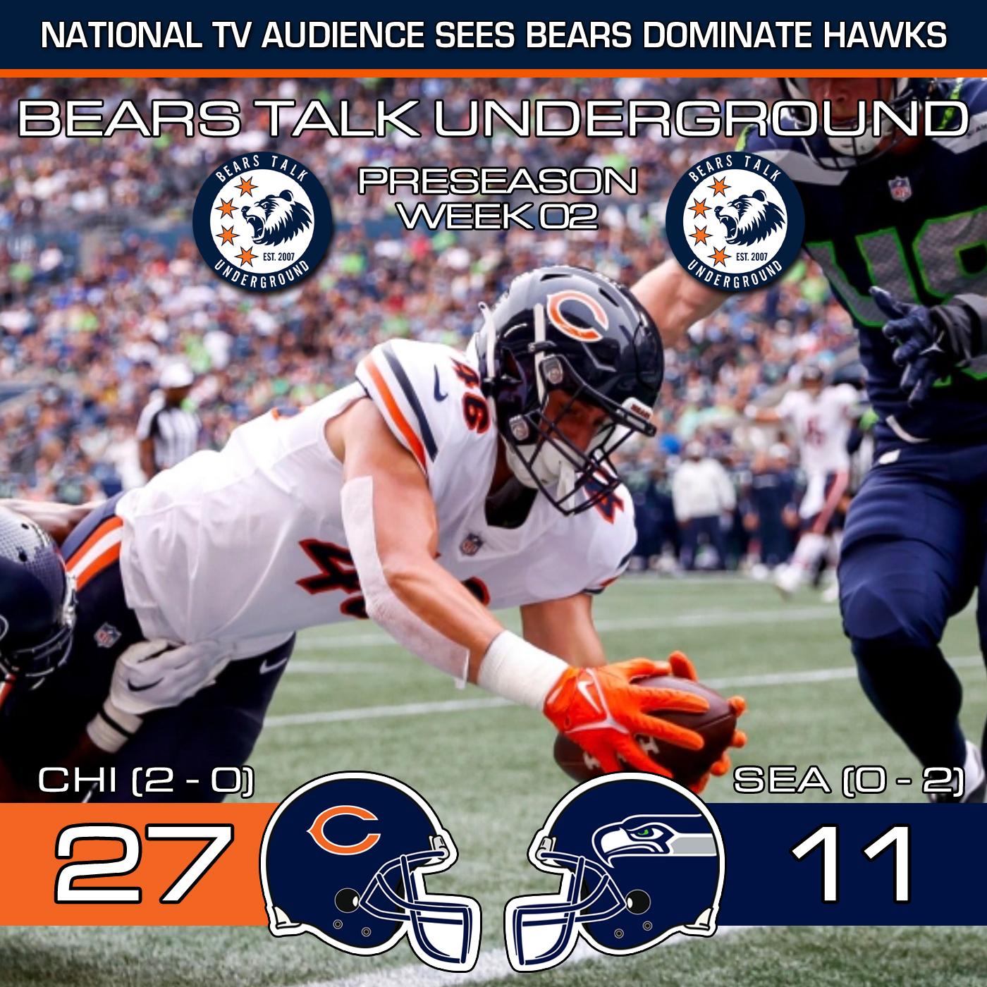 Preseason Week Two Review - Bears Show Progress In Seattle episode artwork
