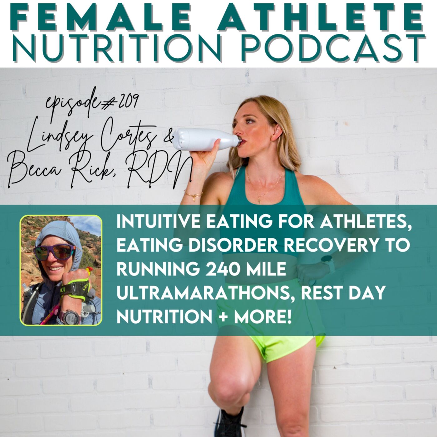 209. Intuitive Eating for Athletes, Eating Disorder Recovery to Running 240 Mile Ultramarathons, Rest Day Nutrition + More! with Becca Rick, RDN