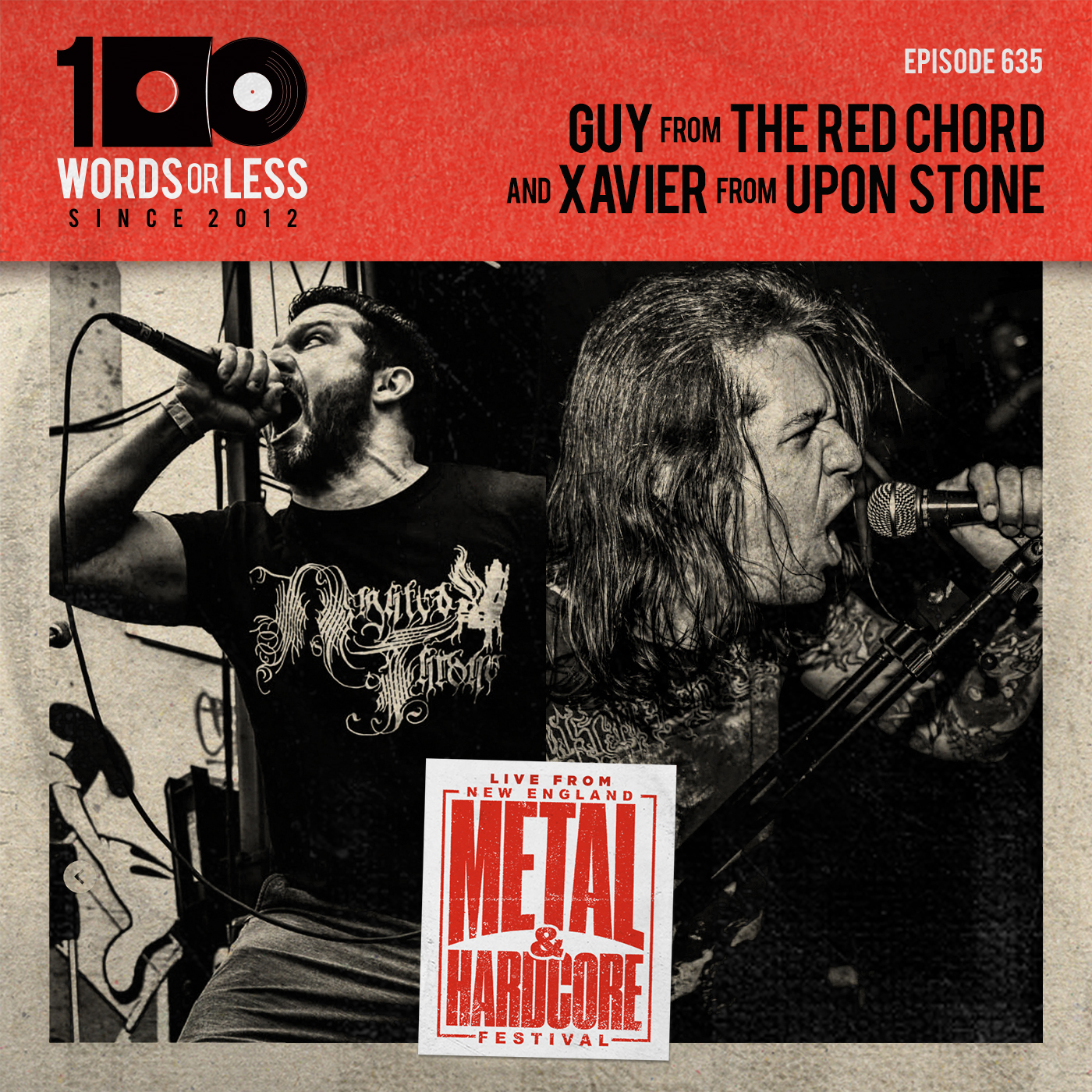 Guy Kozowyk from The Red Chord & Xavier Wahlberg from Upon Stone (Live @ New England Metal and Hardcore Festival)