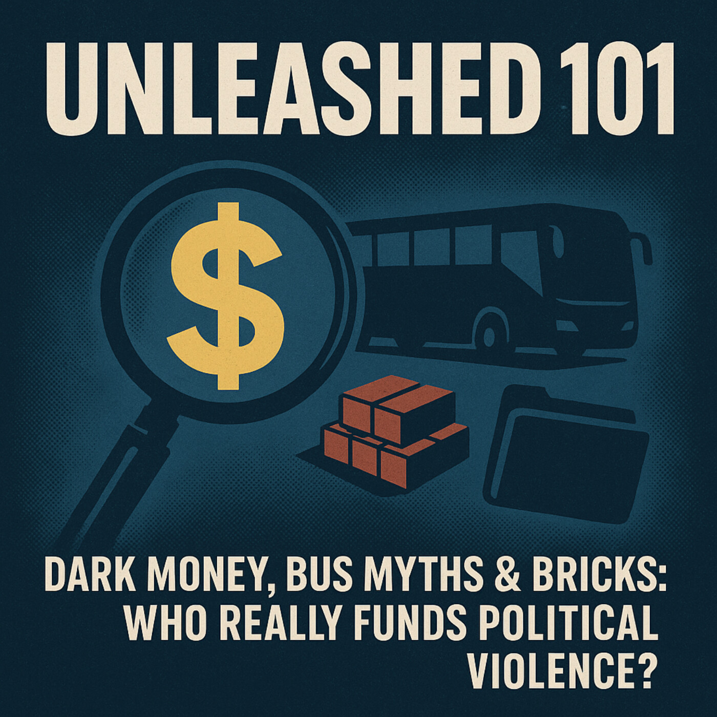 Dark Money, Bus Myths & Bricks: Who Really Funds Political Violence? episode artwork