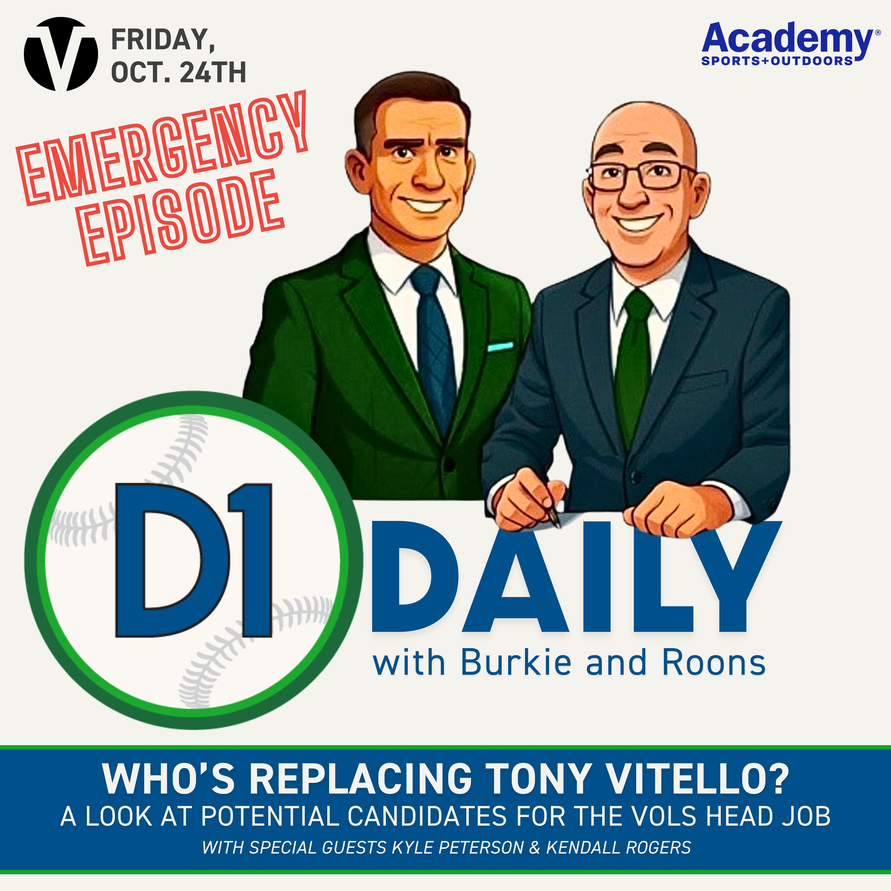 Who's Replacing Tony Vitello?: Exploring Tennessee's Options [D1 Daily Emergency Episode]