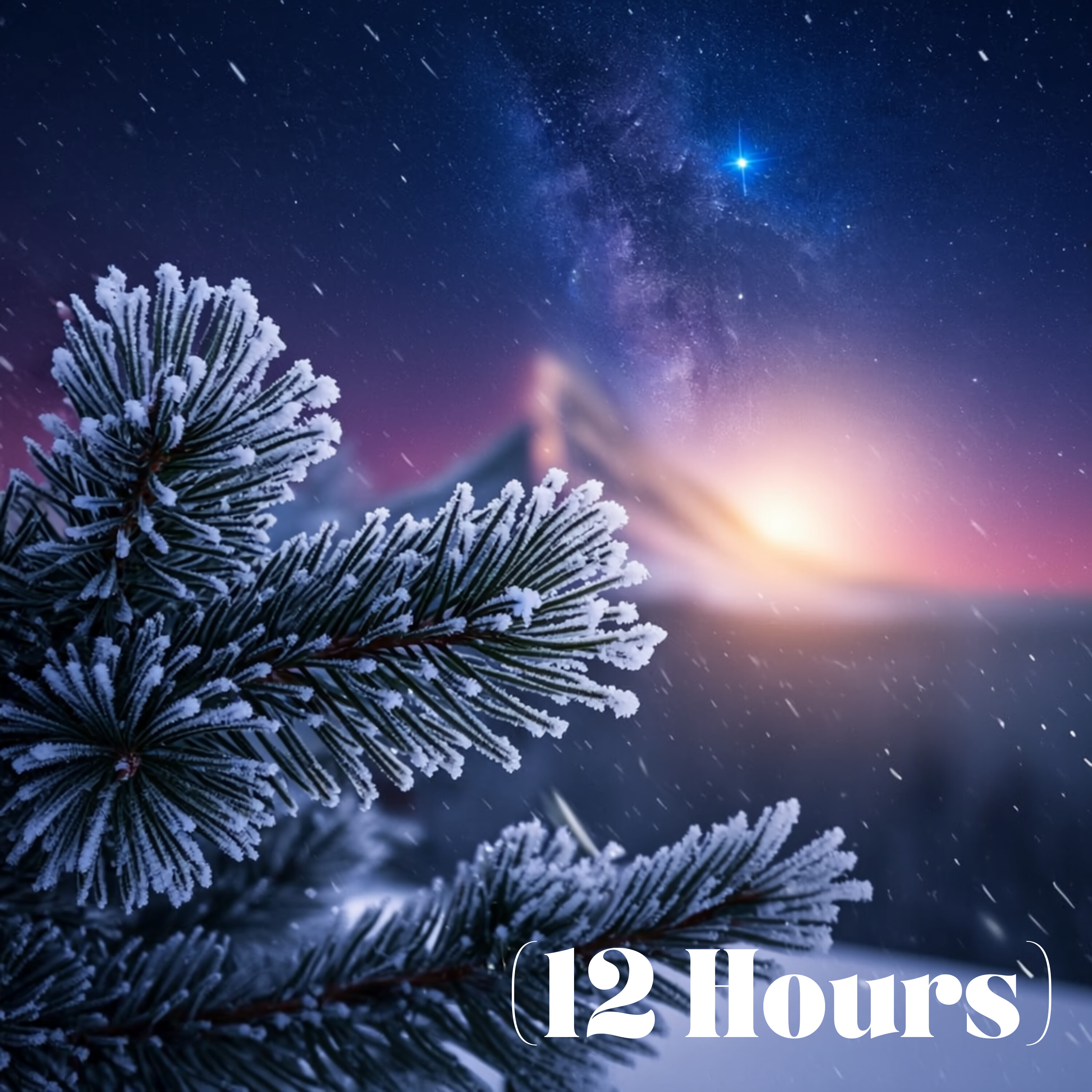 Icy Snowstorm Sounds for Sleep ❄️ Freezing Wind & Crackling Ice | Sleep Sound (12 Hours)