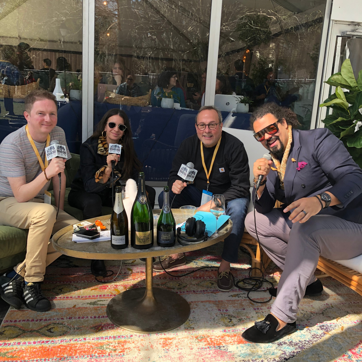 Ariel Arce, Philippe Andre, and Christian Holthausen at Charleston Wine + Food 2020