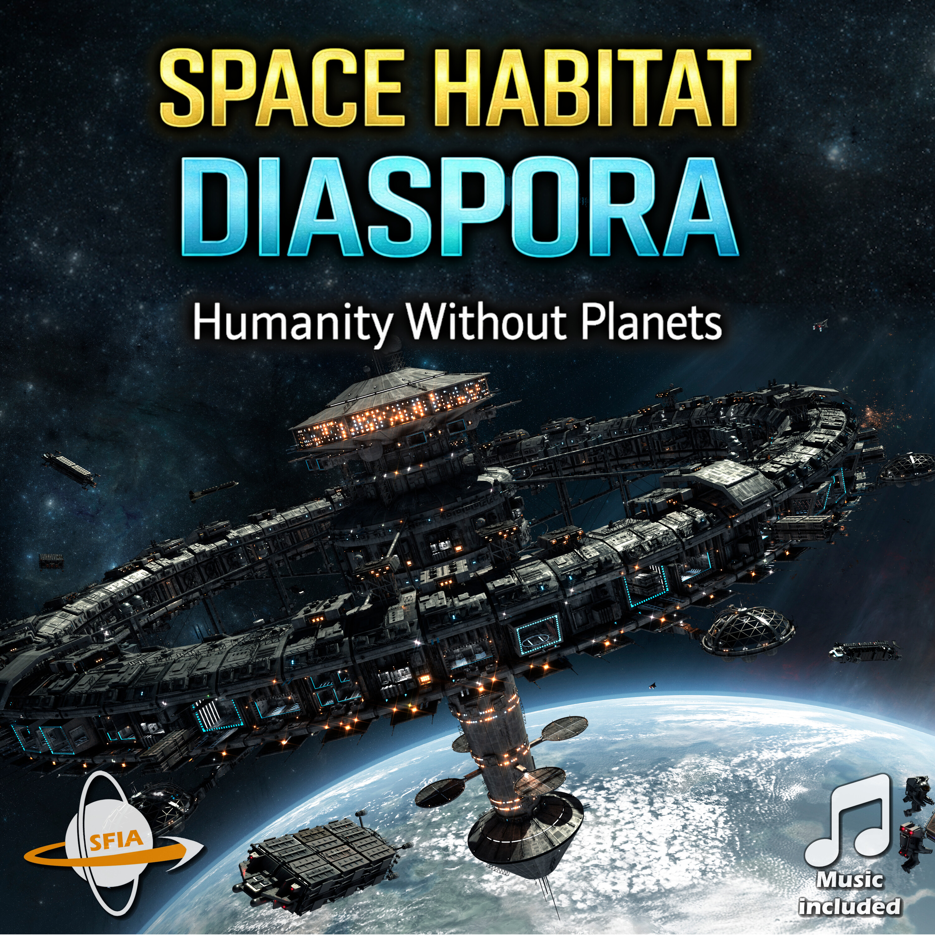 The Space Habitat Diaspora – Humanity Spreads Without Planets