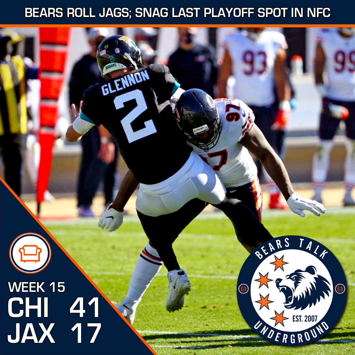 Week Sixteen Review - Bears Take Care of Business vs Jags episode artwork