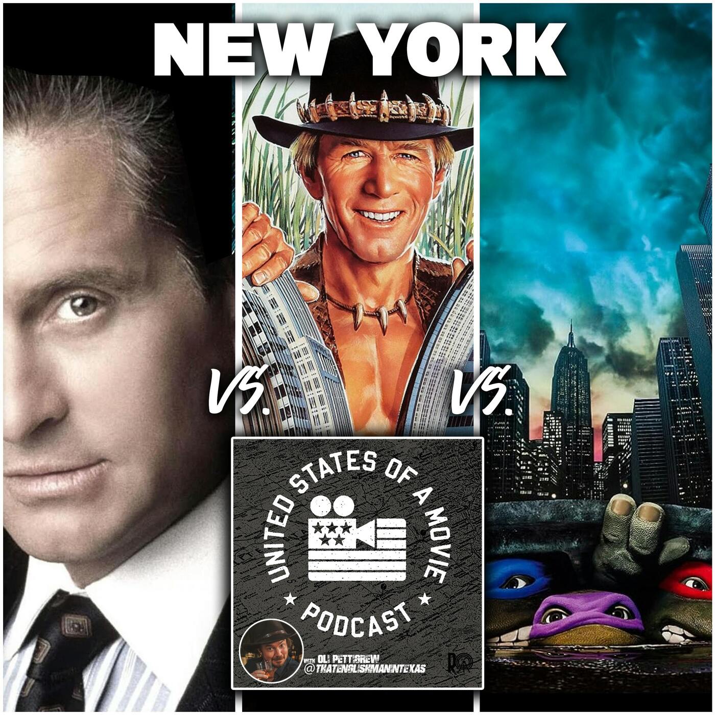 New York:- Wall Street vs Crocodile Dundee vs Teenage Mutant Ninja Turtles