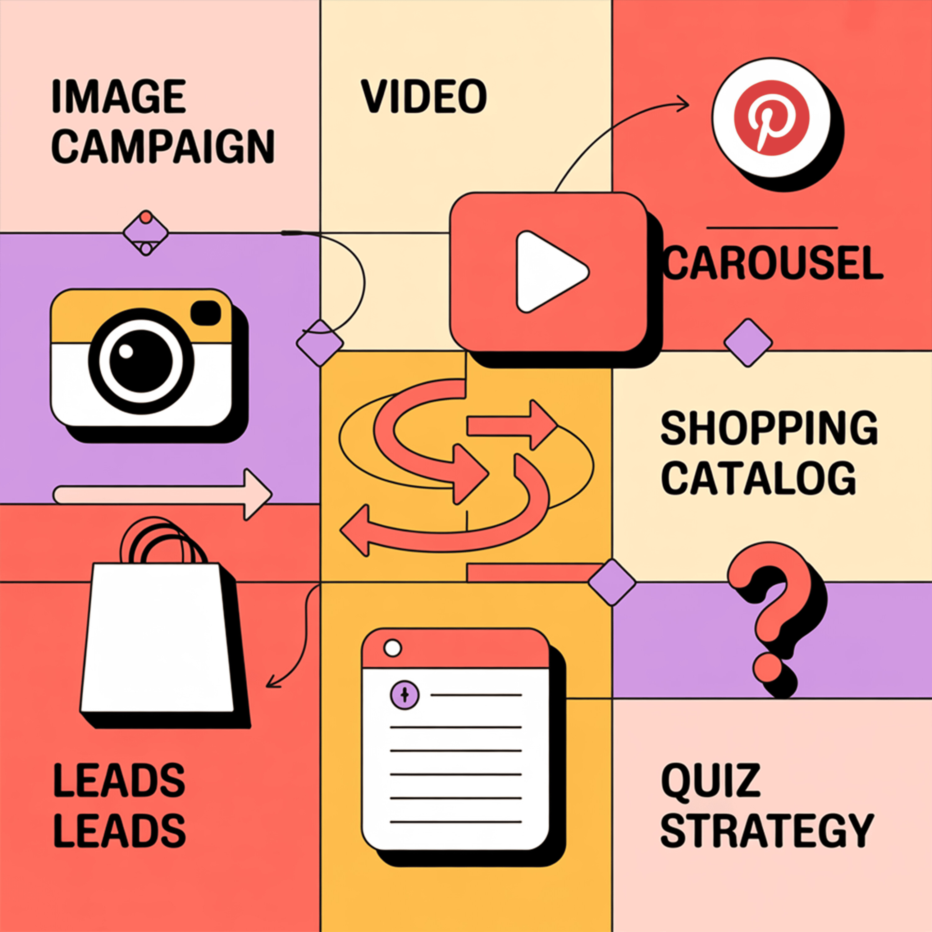 Pinterest Advertising Campaigns: Image, Video, Carousel, Shopping Catalog, Leads & Quiz Strategy with Favour Obasi-ike