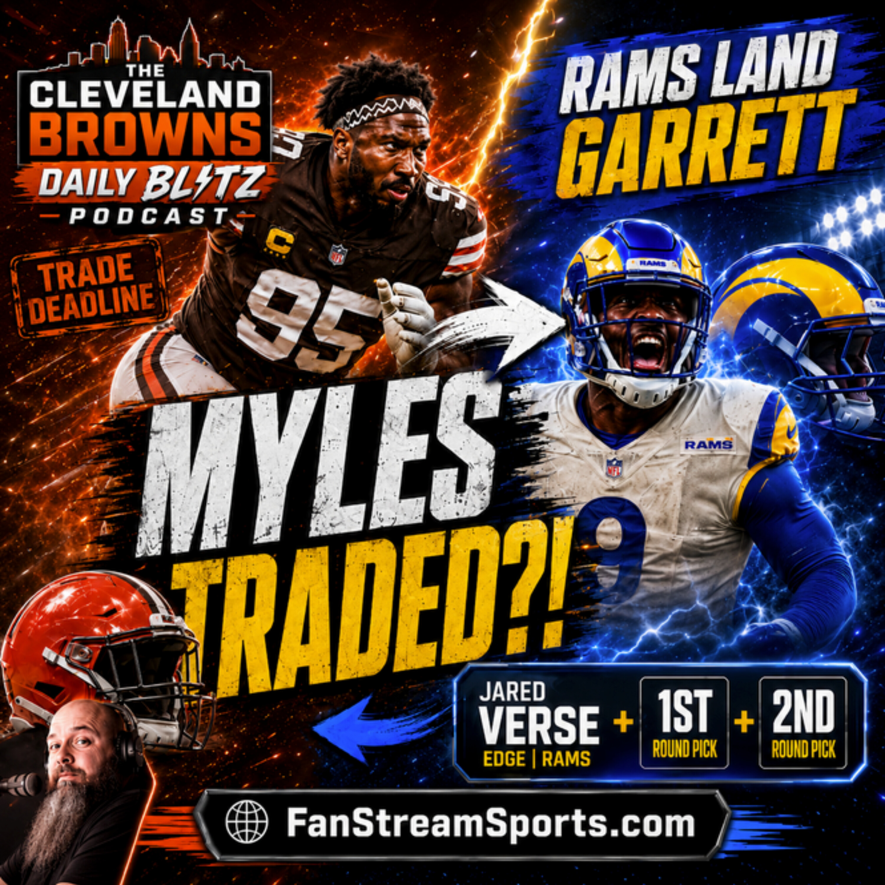 Myles Garrett Traded?! Browns Send Superstar To Rams In Blockbuster Shock | Browns Daily Blitz episode artwork