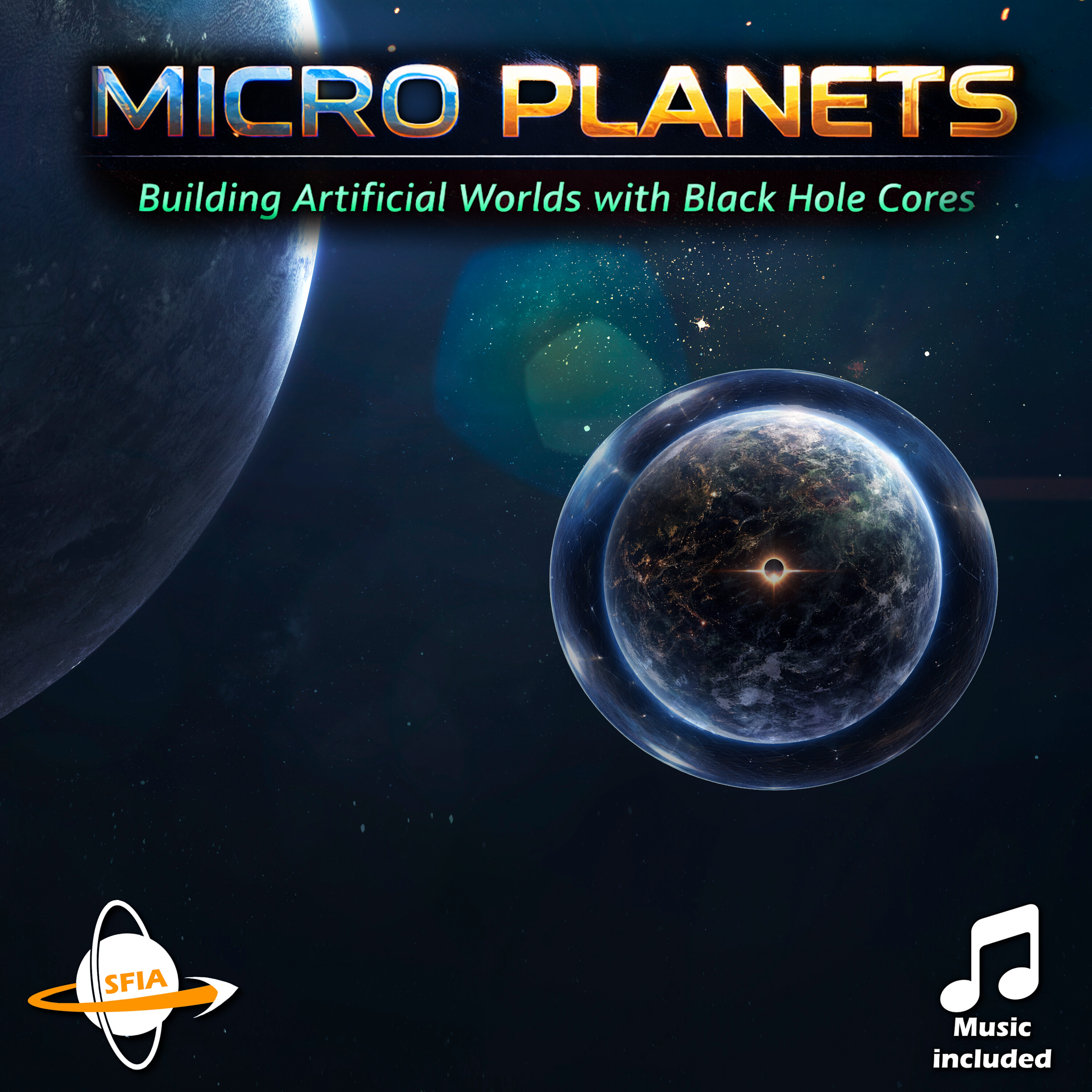 Micro Planets: Building Artificial Worlds with Black Hole Cores