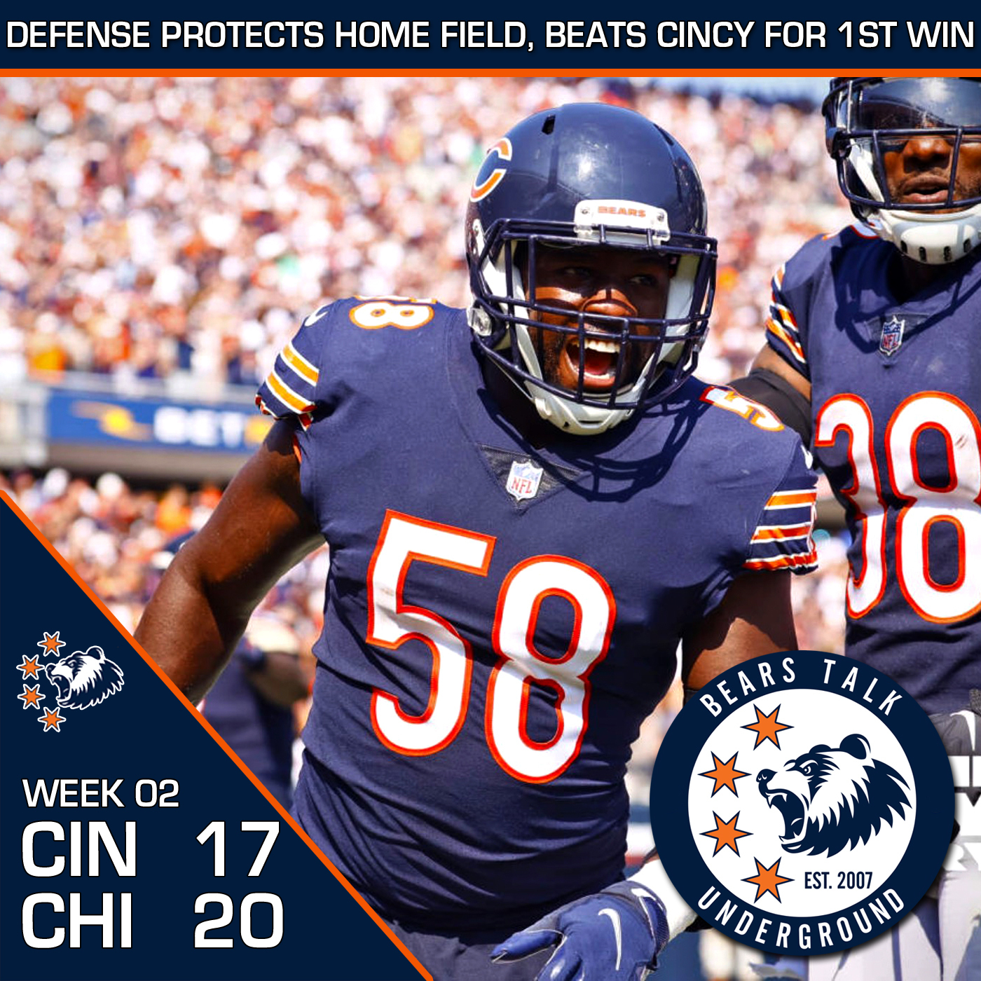 Week Two Review - Roquan and the Defense Lead Bears to Victory episode artwork