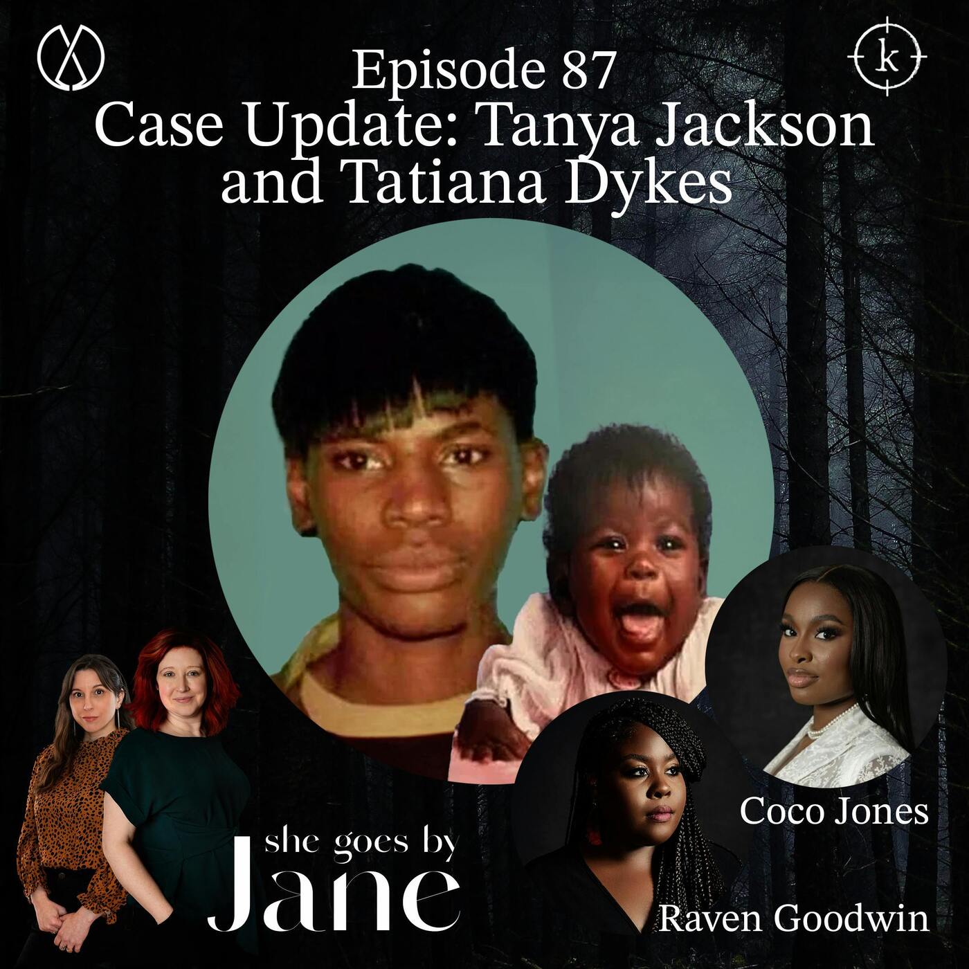 Episode 87: Case Update: Tanya Jackson (Peaches) and Tatiana Dykes (Baby Doe) with guest readers Raven Goodwin and Coco Jones