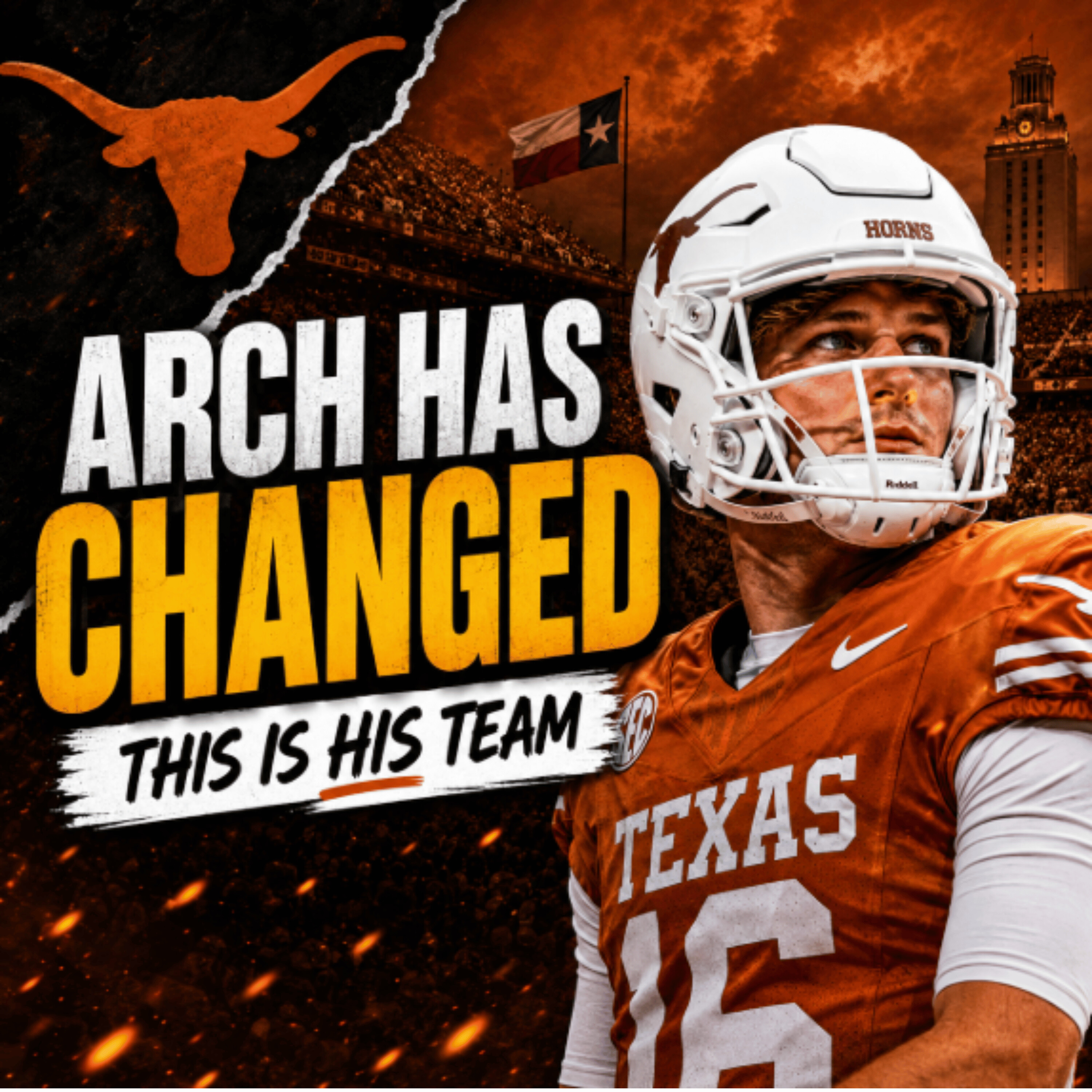 ARCH MANNING HAS CHANGED: Texas QB Finally Looks Like 'The Guy' episode artwork