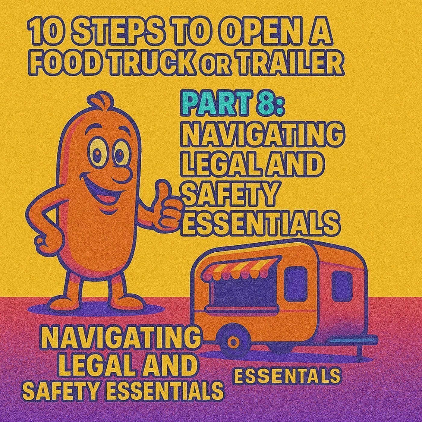 10 Steps to Open a Food Truck or Trailer: Part 8 - Navigating Legal and Safety Essentials with Gus the Grinder