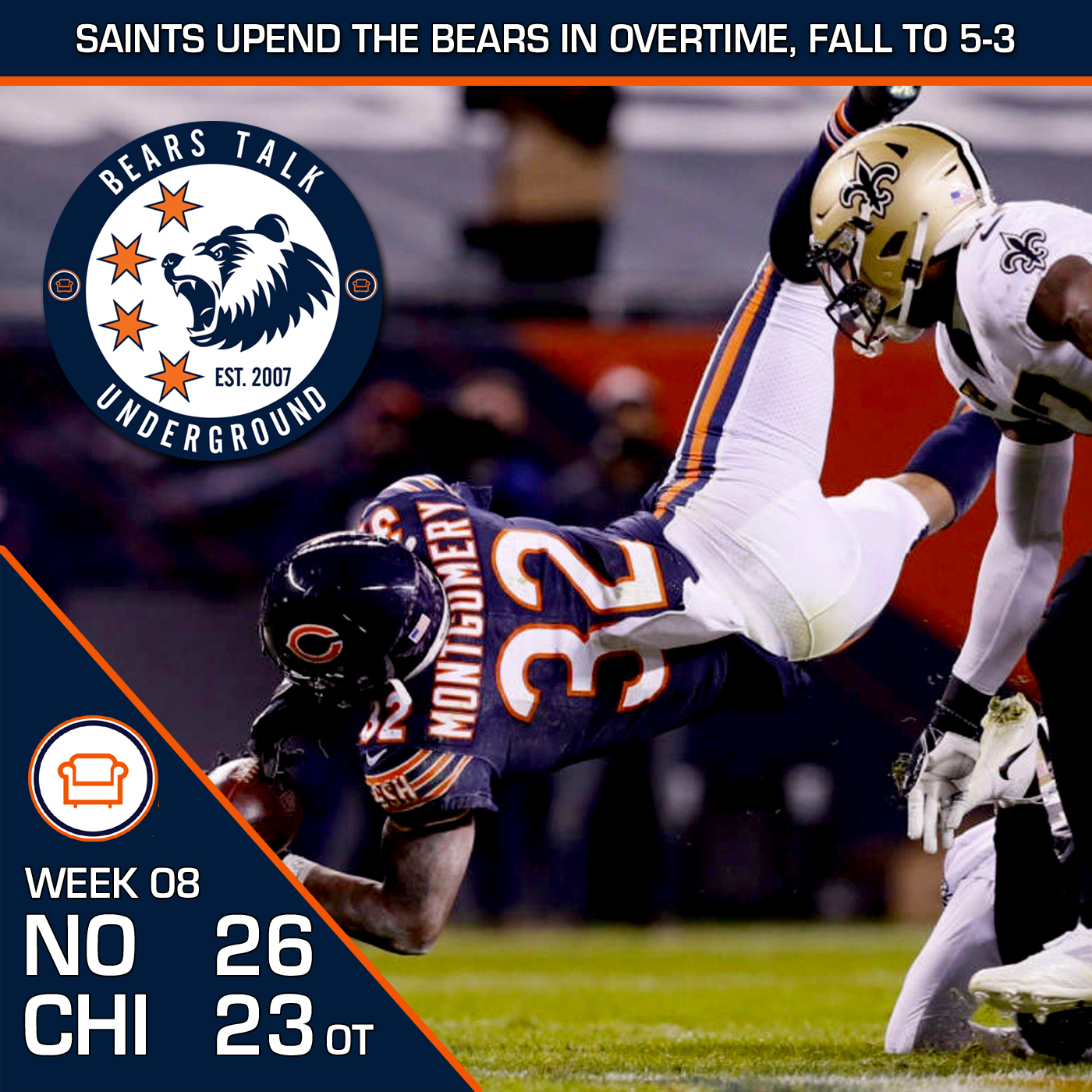 Week Eight Review - Missed Opportunities Cost The Bears vs NO episode artwork