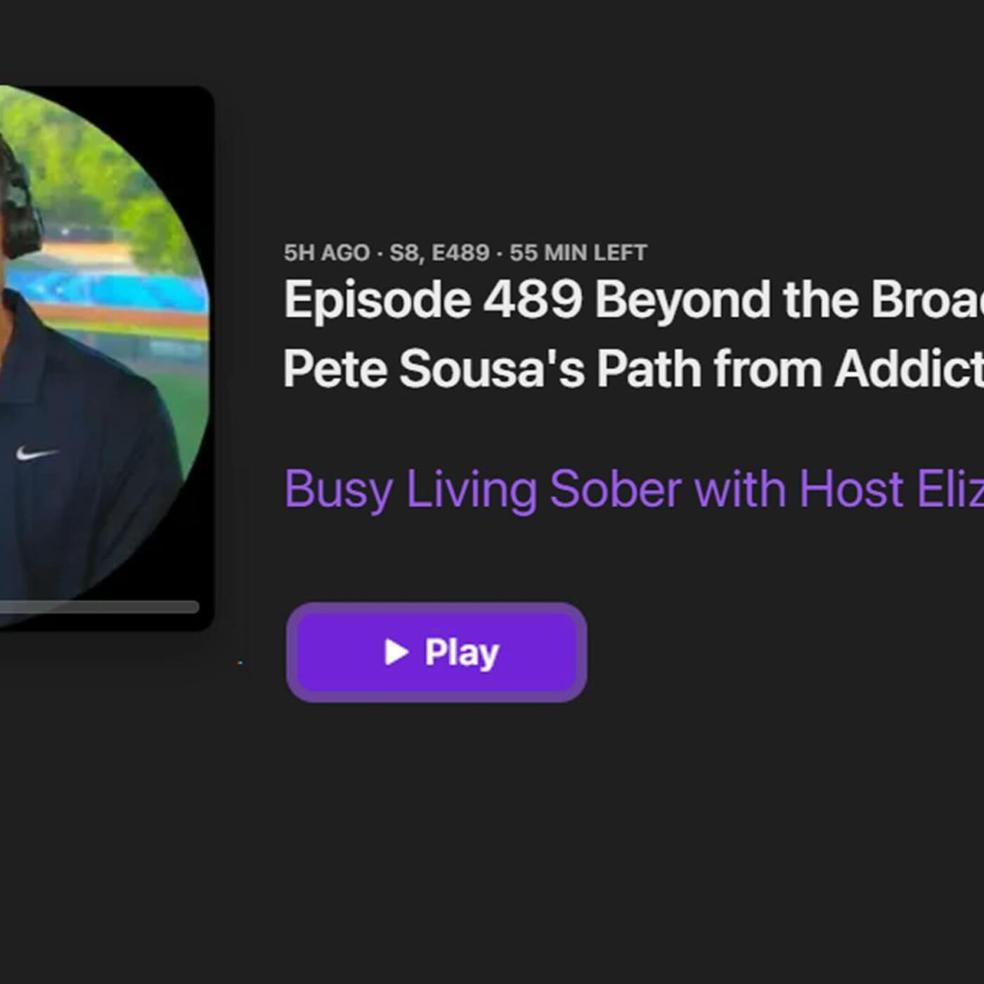 Episode 489: Beyond the Broadcast: Pete Sousa's Path from Addiction to ESPN episode artwork