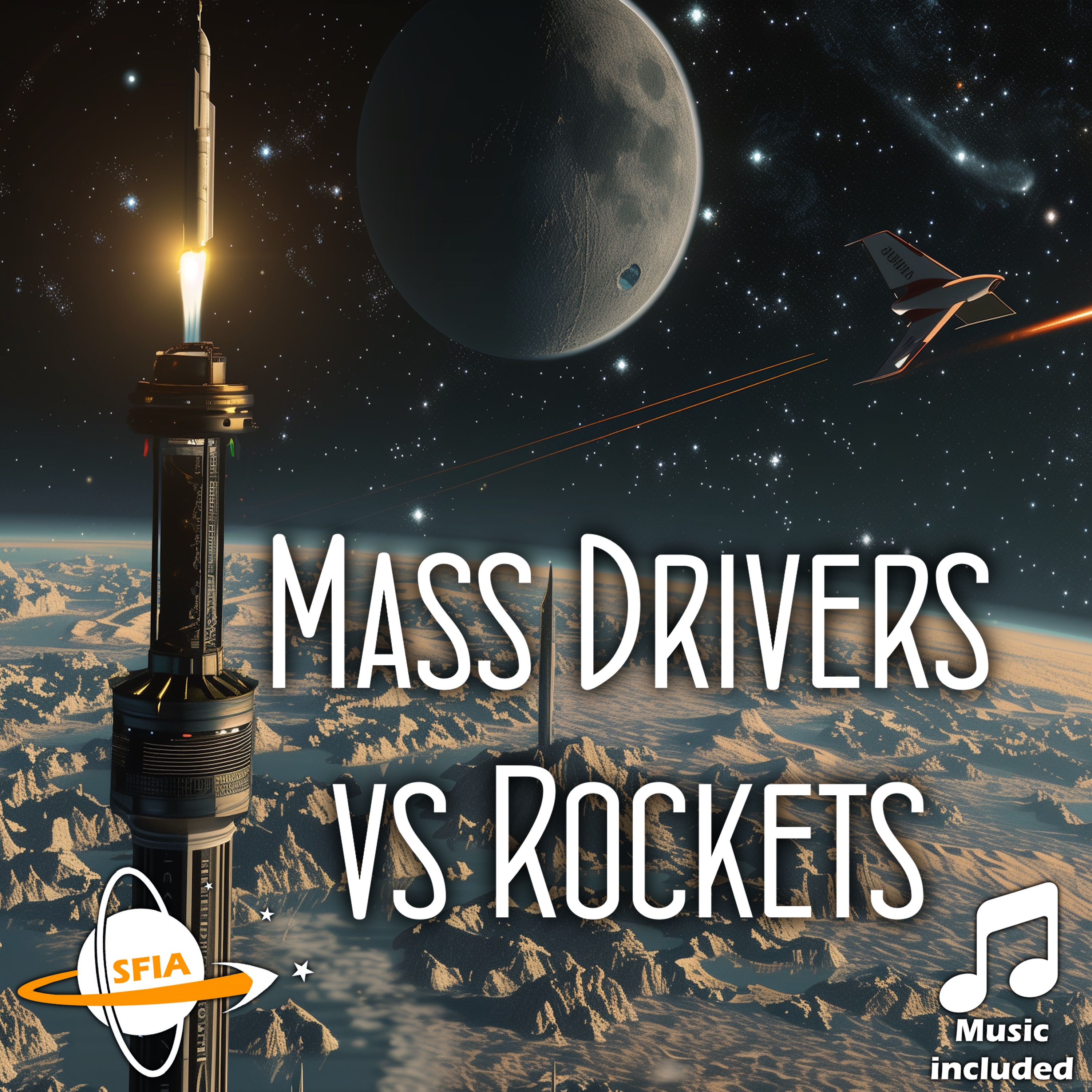 Mass Drivers vs Rockets - podcast episode cover