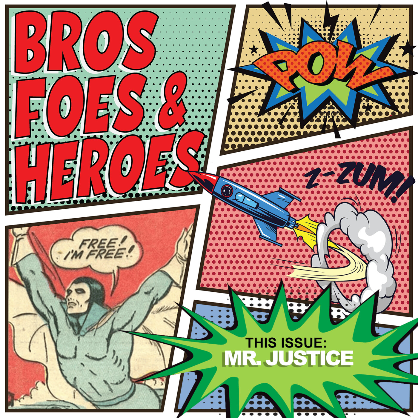 Public Domain Comic Superhero / Ghost - Mr. Justice episode artwork
