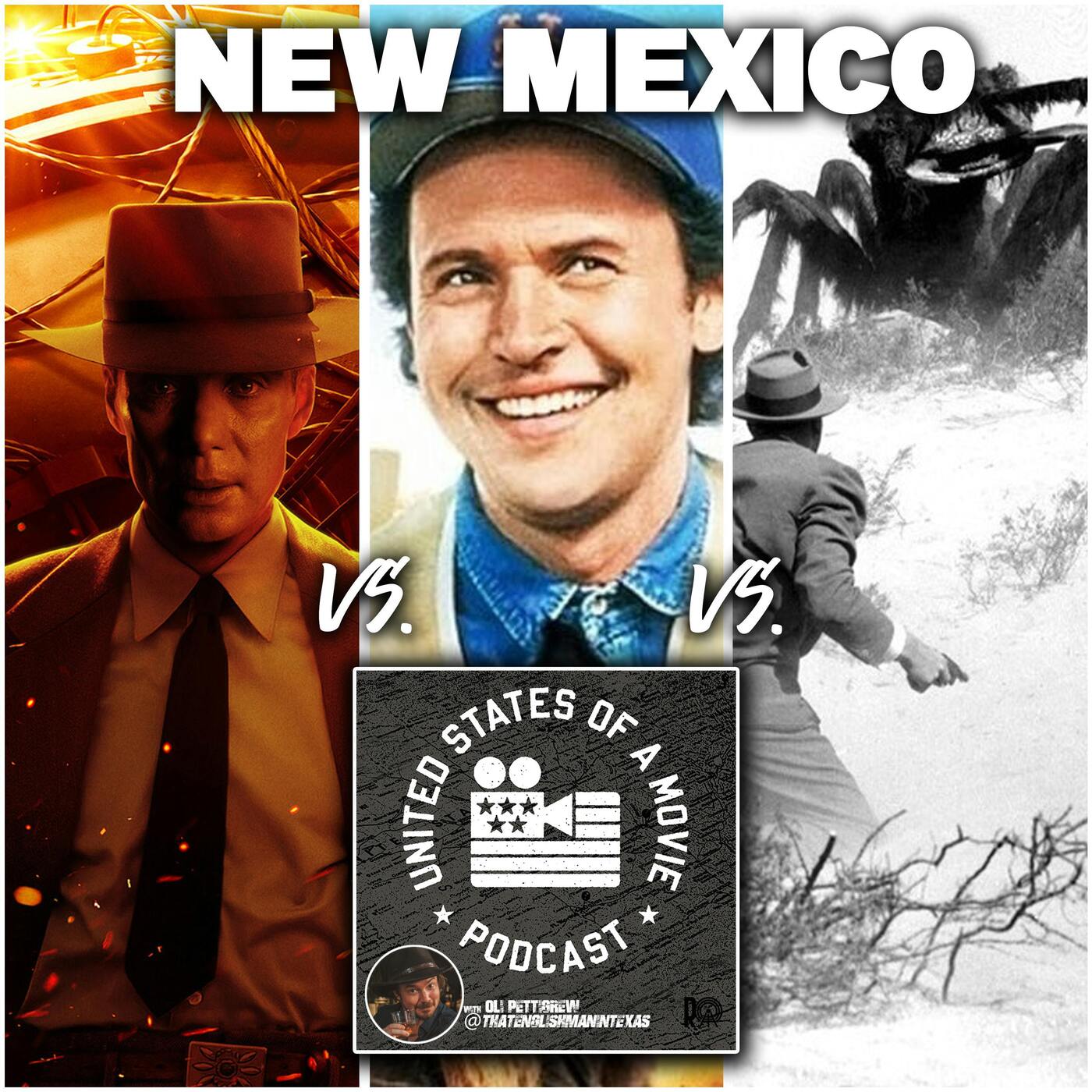 New Mexico: Oppenheimer vs Them! vs City Slickers episode artwork