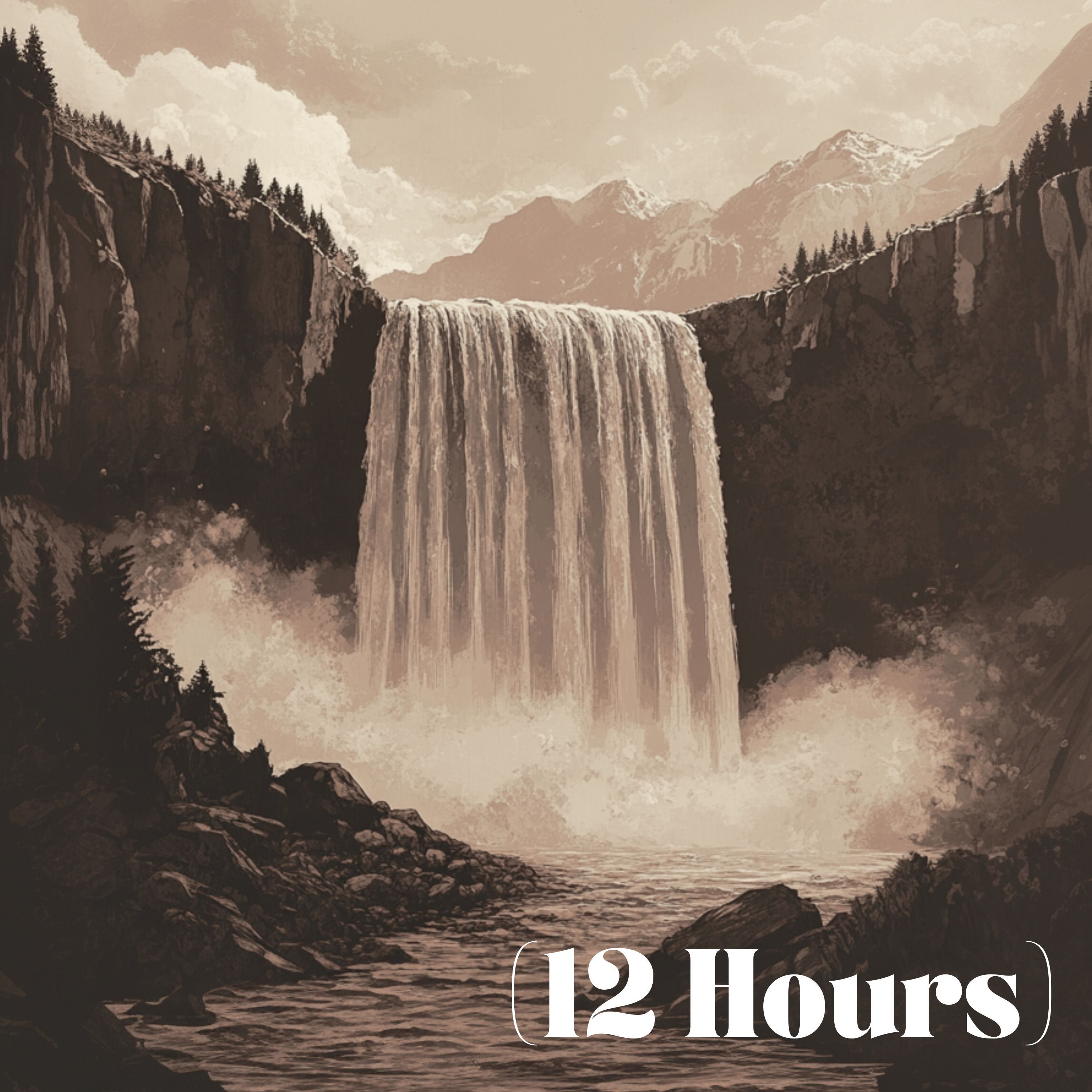 Brown Noise Waterfall | Sleep Sound (12 Hours)