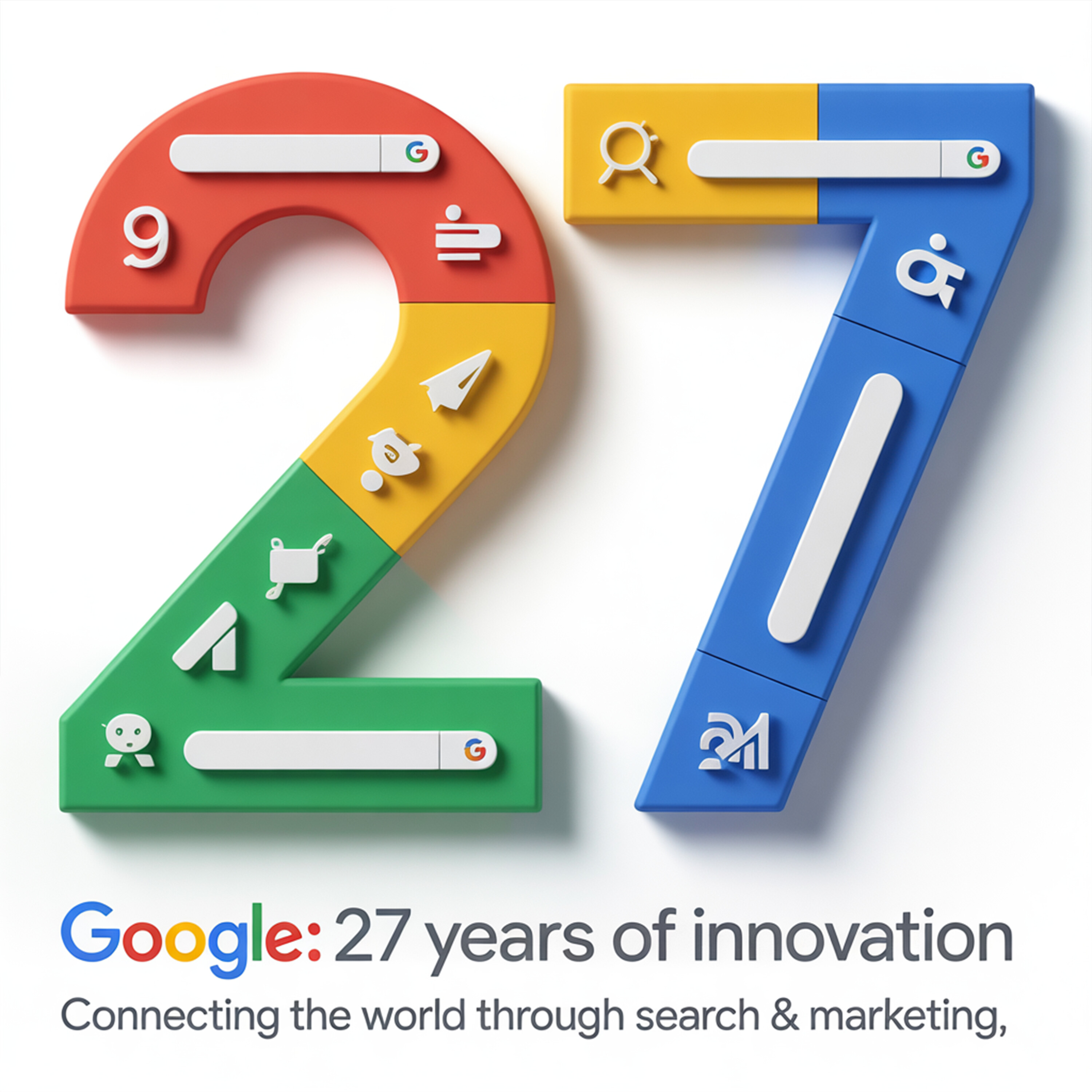 Google Celebrates 27th Year Anniversary: 🥳 The Evolution of SEO, AI, and Marketing with Favour Obasi-ike