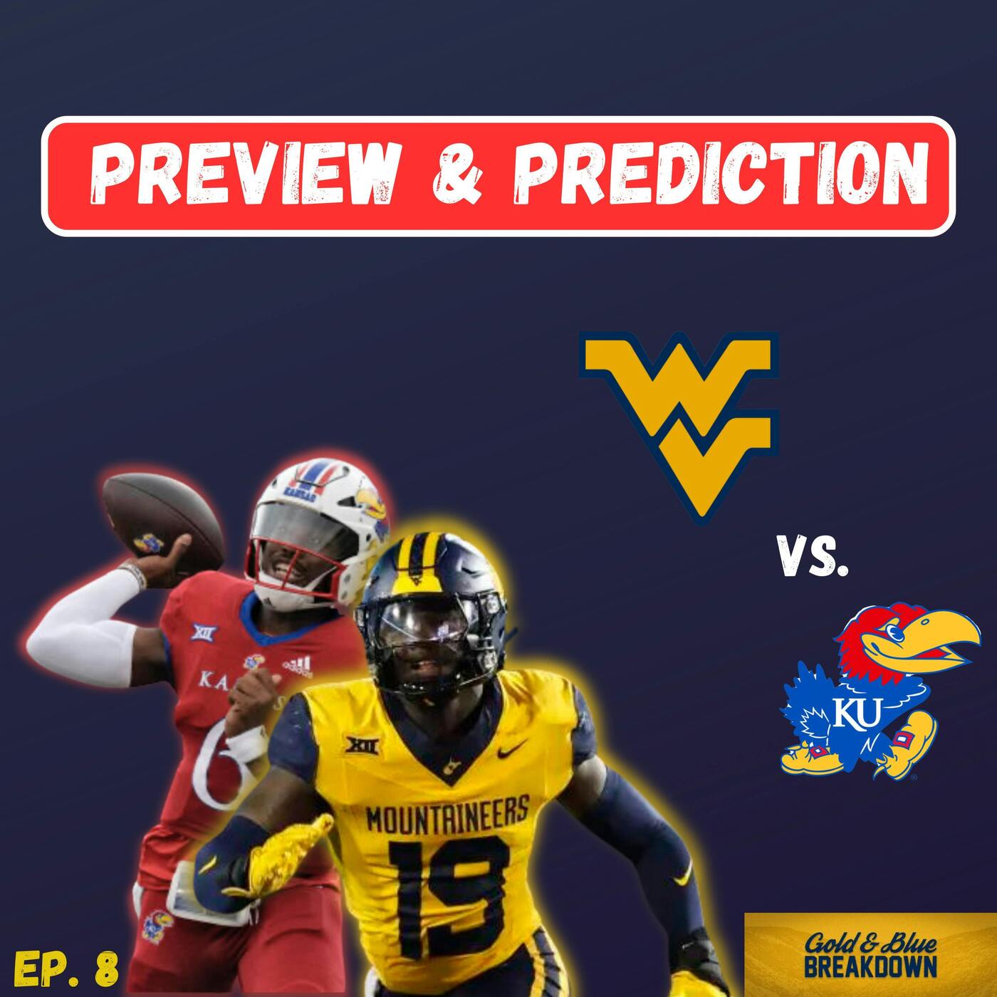 Ep. 8: Gold & Blue Breakdown | West Virginia vs. Kansas Preview & Prediction episode artwork