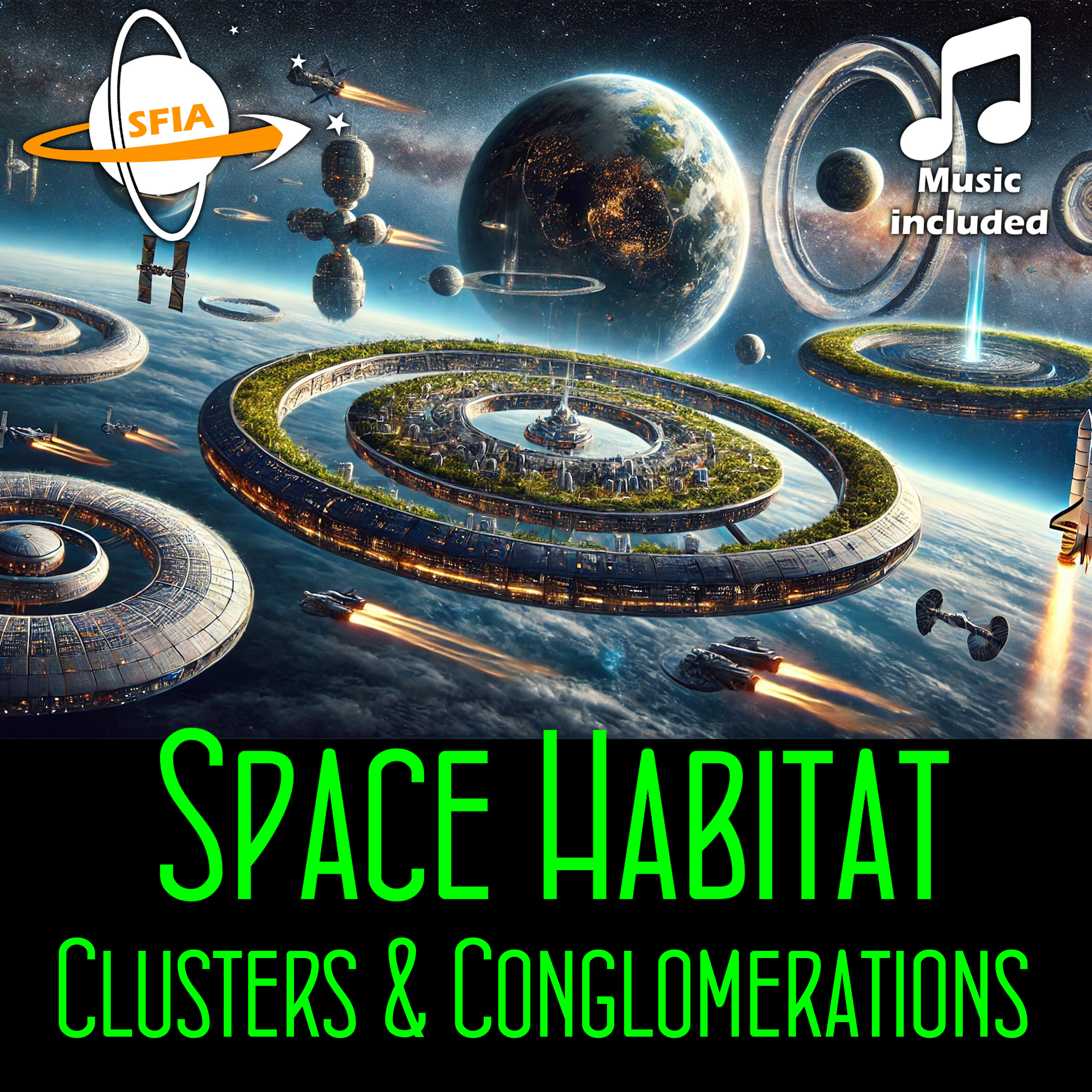 Space Habitat Clusters & Conglomerations