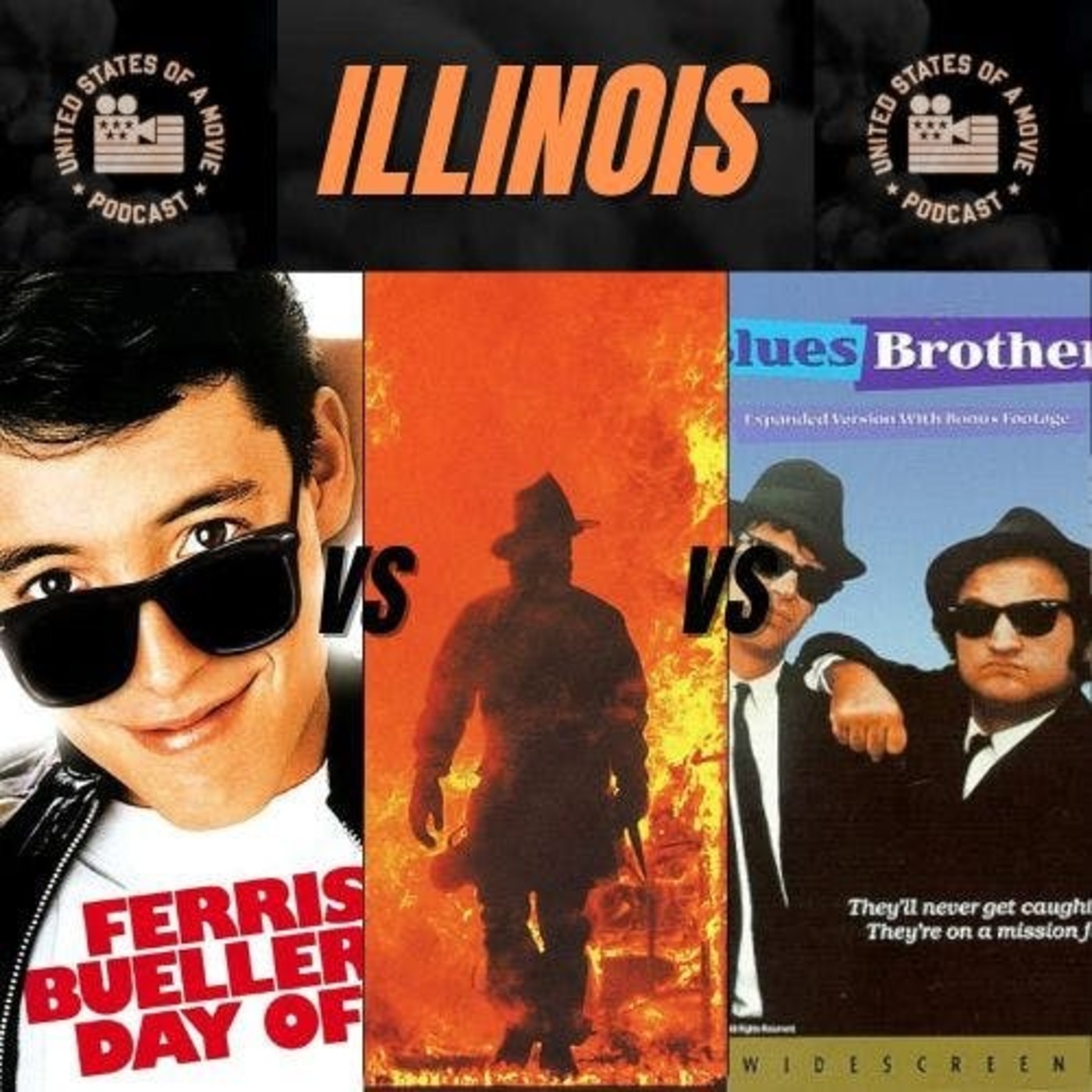 Illinois: Ferris Bueller's Day Off vs Backdraft vs The Blues Brothers episode artwork