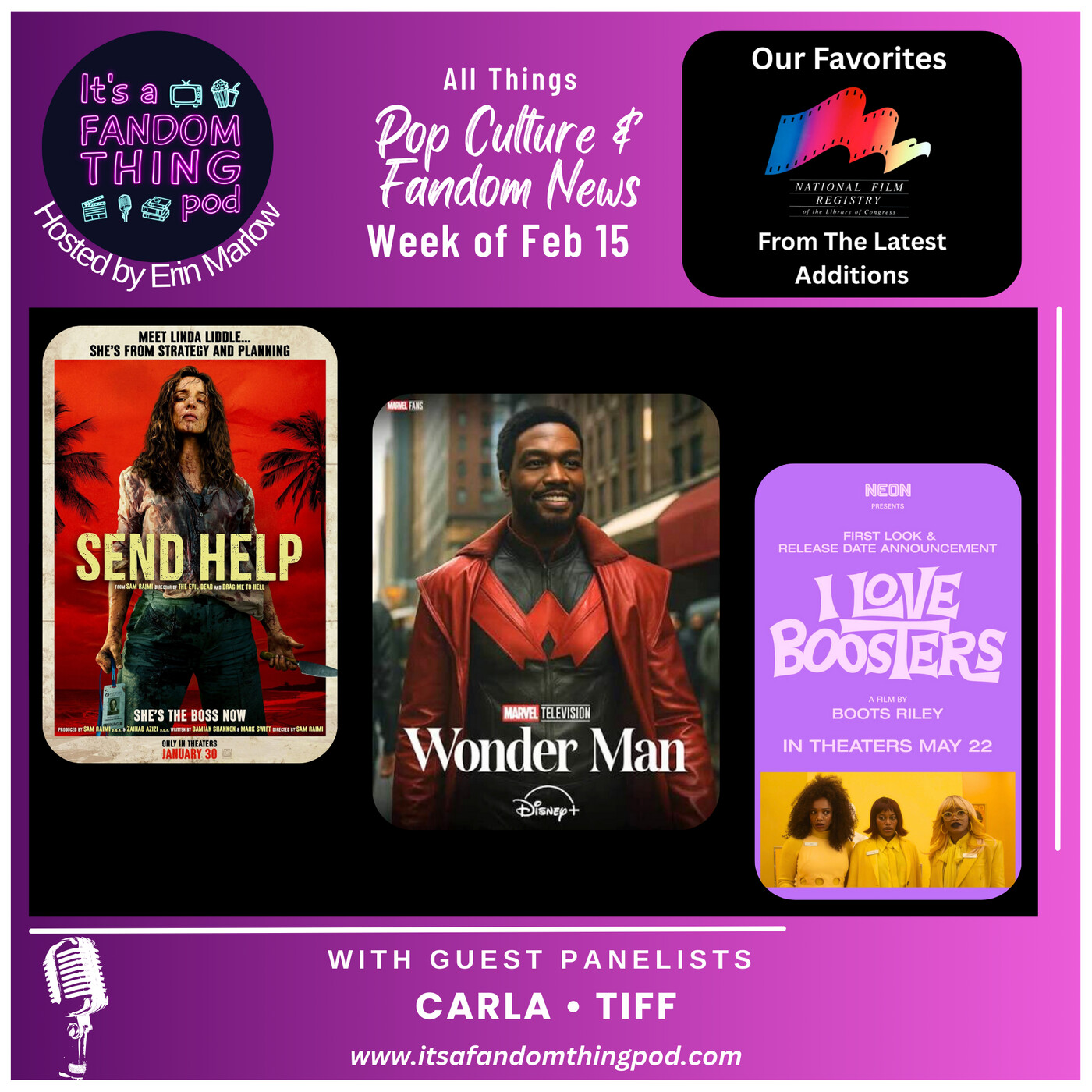 Pop Culture and Fandom News for the Week of February 15th