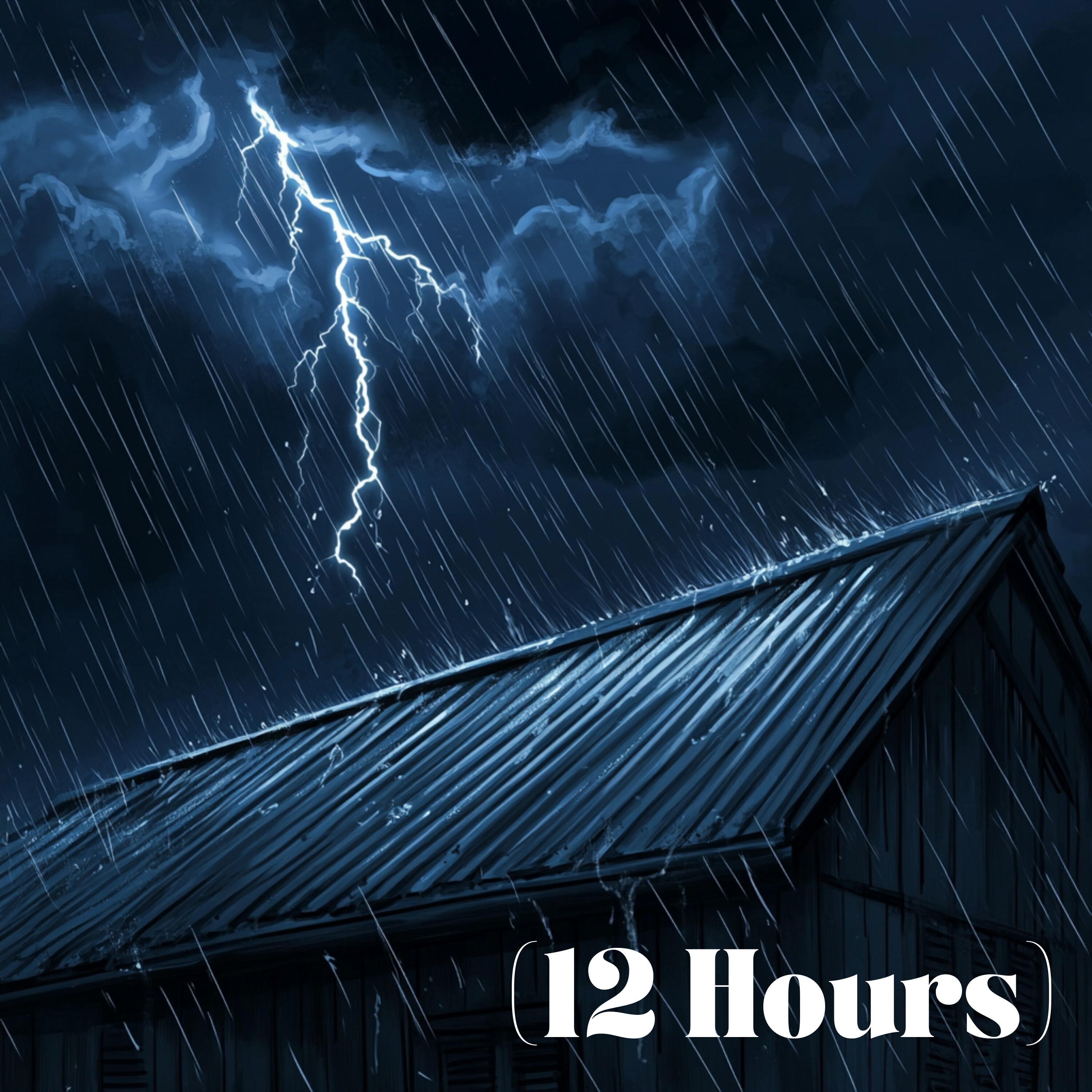 Thunderstorm Over Metal Tin Roof | Sleep Sound (12 Hours)