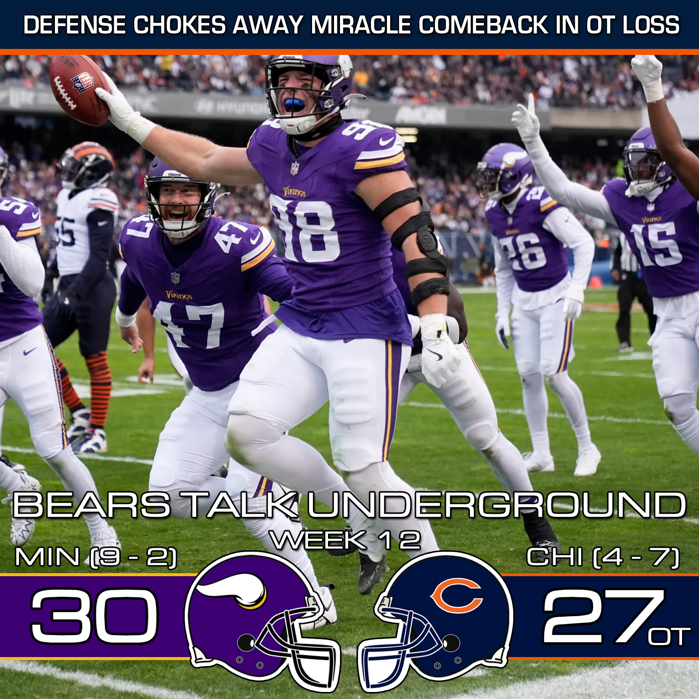 Week Twelve Review - Bears Waste Miracle Comeback in OT Loss to Vikings episode artwork