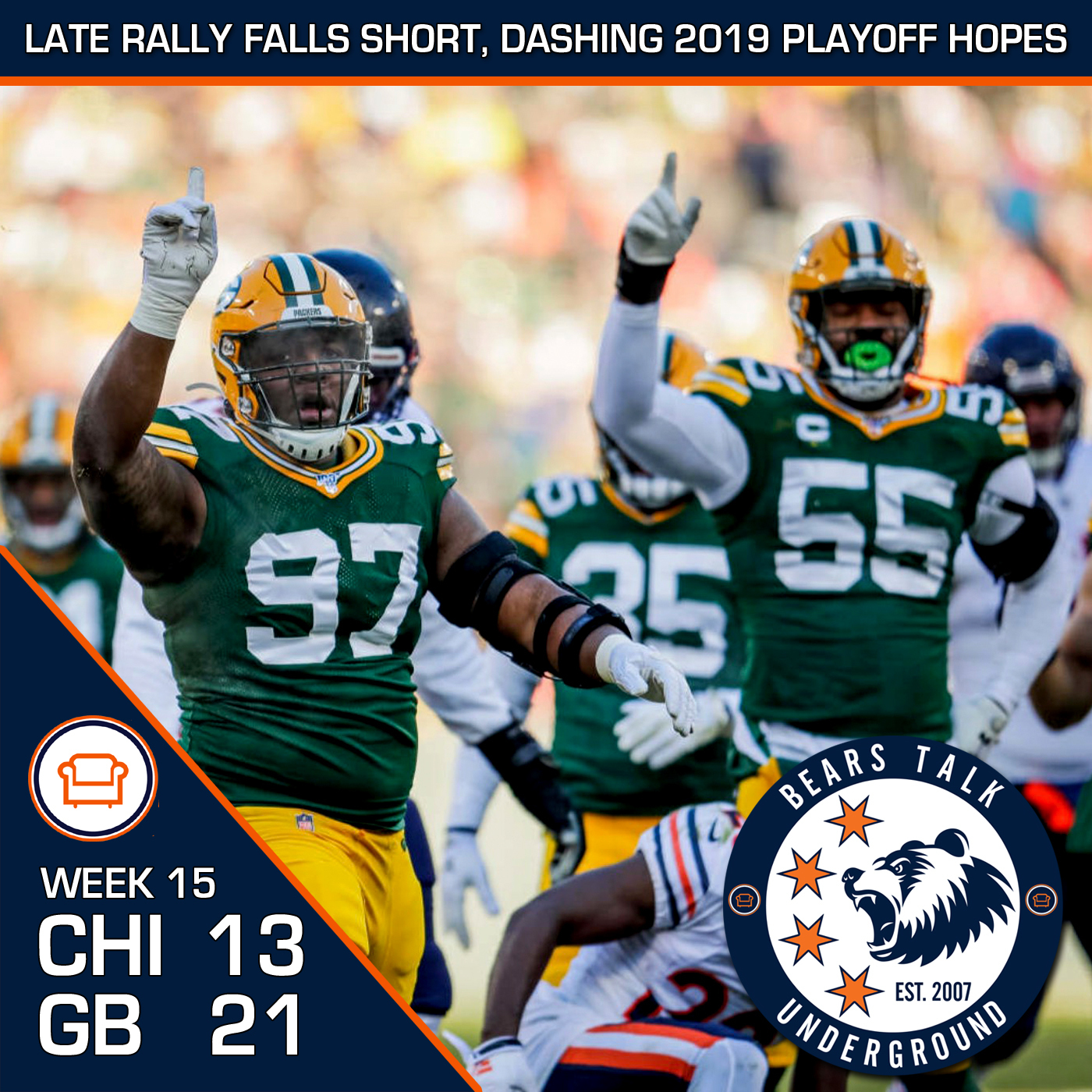 Week Fifteen Review - Bears Fall in Green Bay, Fall Out of Playoff Race episode artwork