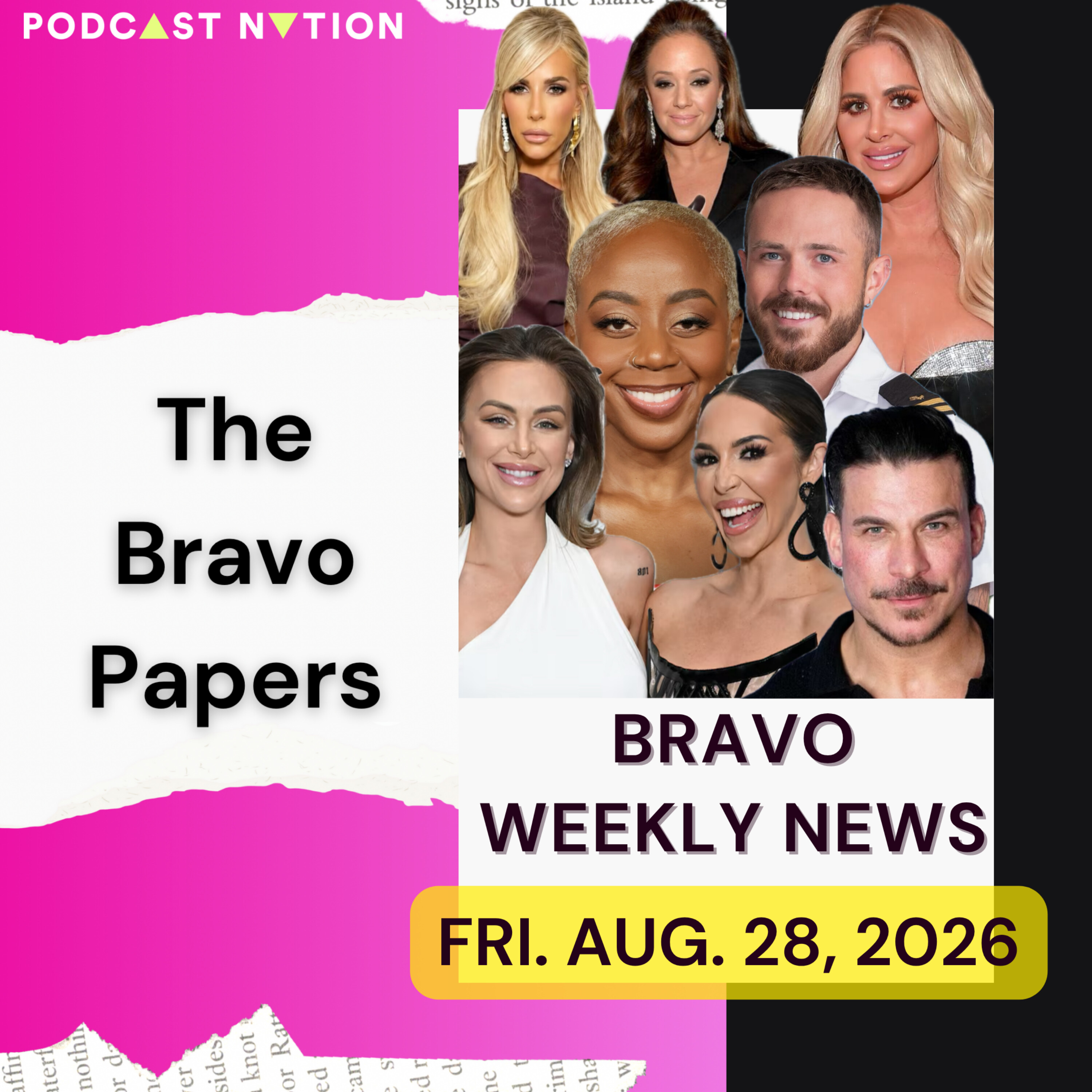🗞️ Bravo Weekly News: Friday, August 28, 2026 -- BELOW DECK MED, THE VALLEY, RHOA, RHOBH, SUMMER HOUSE episode artwork