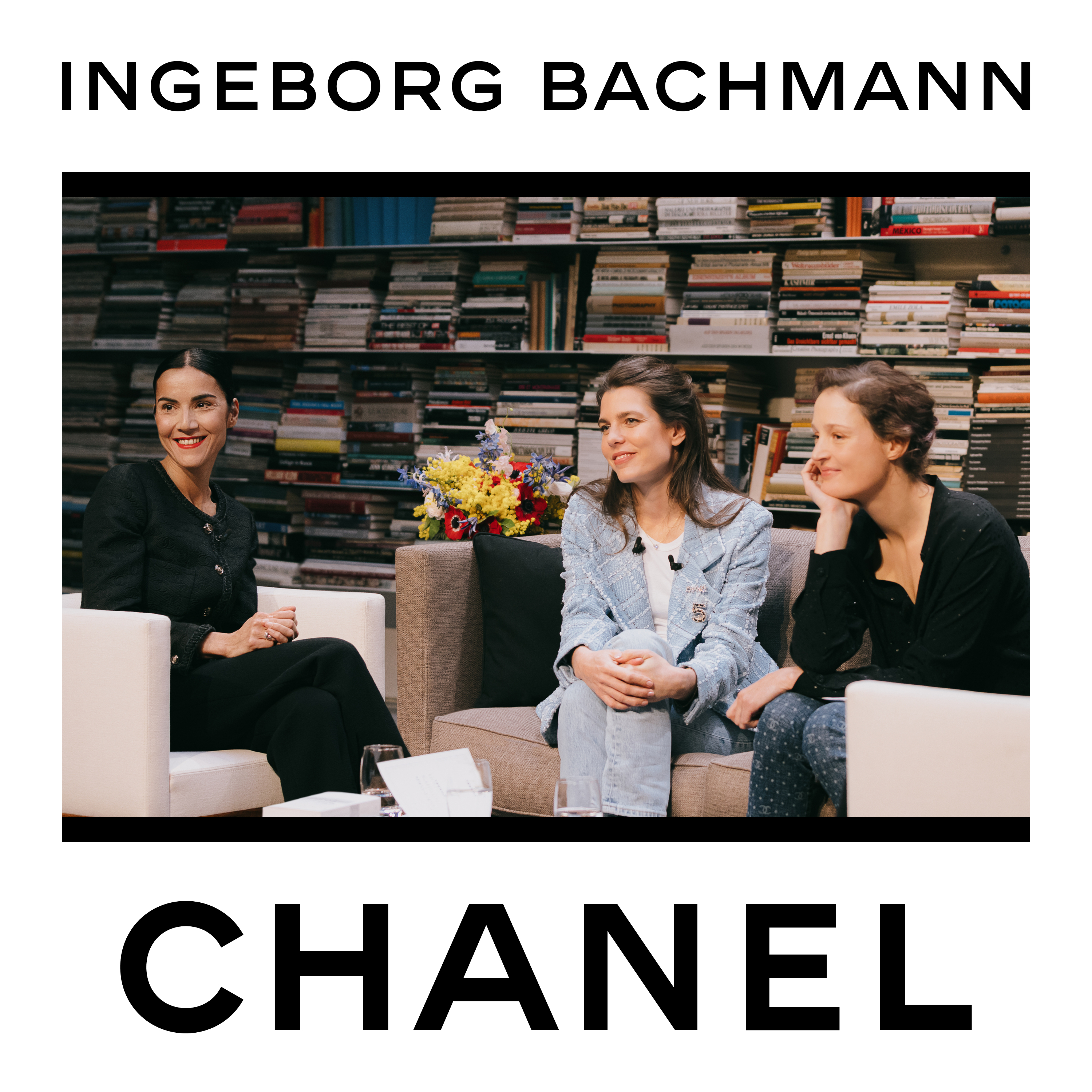 CHANEL Rendez-vous Littéraires — portrait d'Ingeborg Bachmann avec Charlotte Casiraghi, Vicky Krieps et Cécile Ladjali