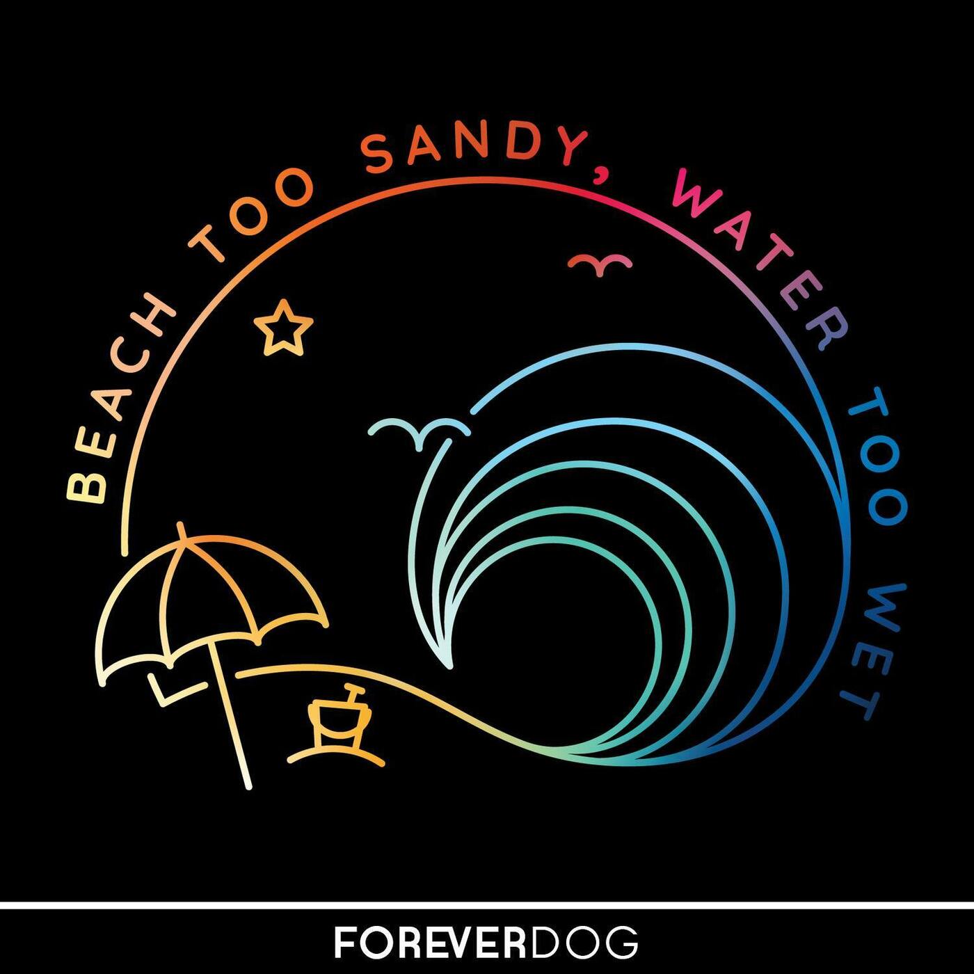 Beach Too Sandy, Water Too Wet Artwork