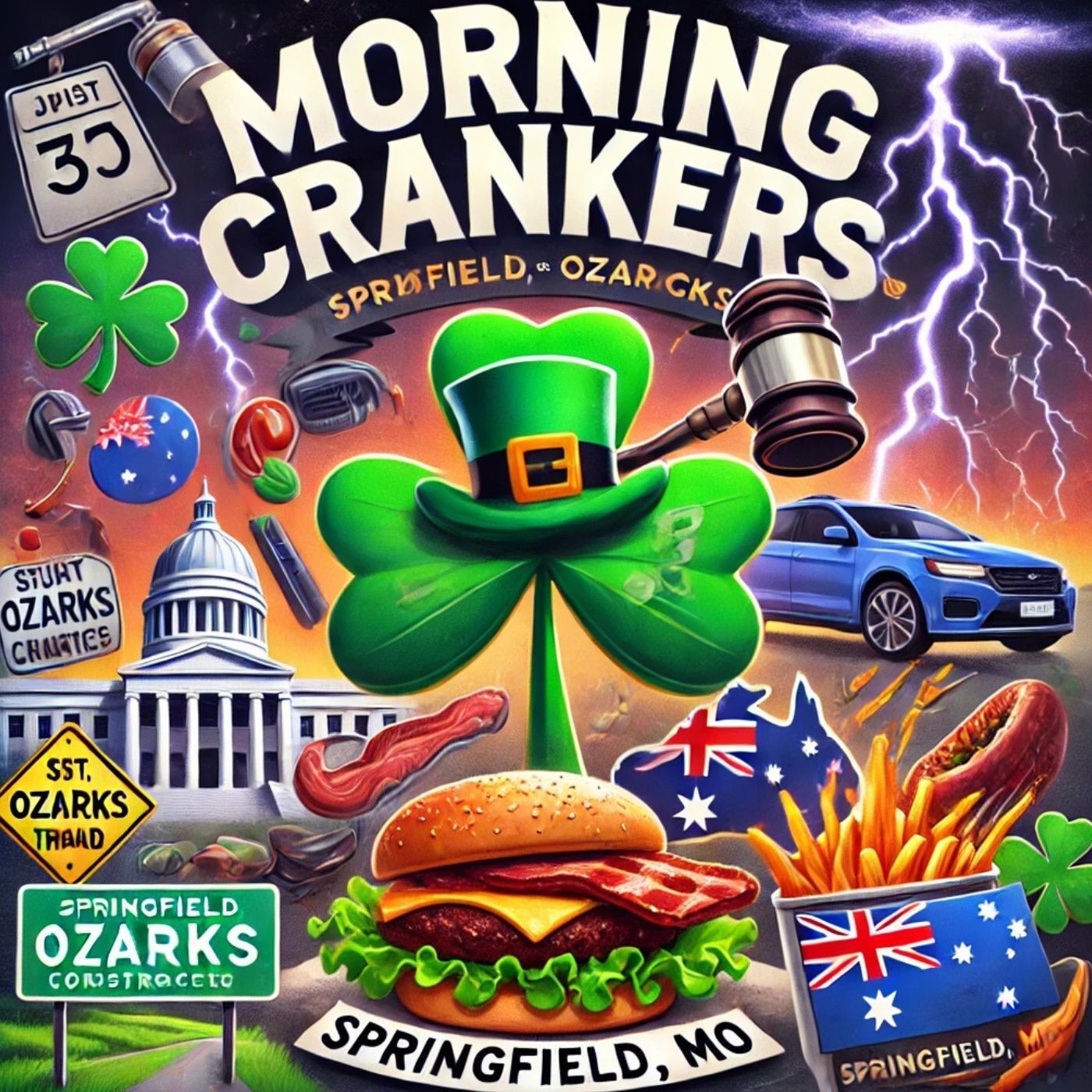 ☘️ Morning Crankers: St. Patrick’s Day Fun, Ozarks Storm Relief & More! 🌪️🚧🔥 episode artwork