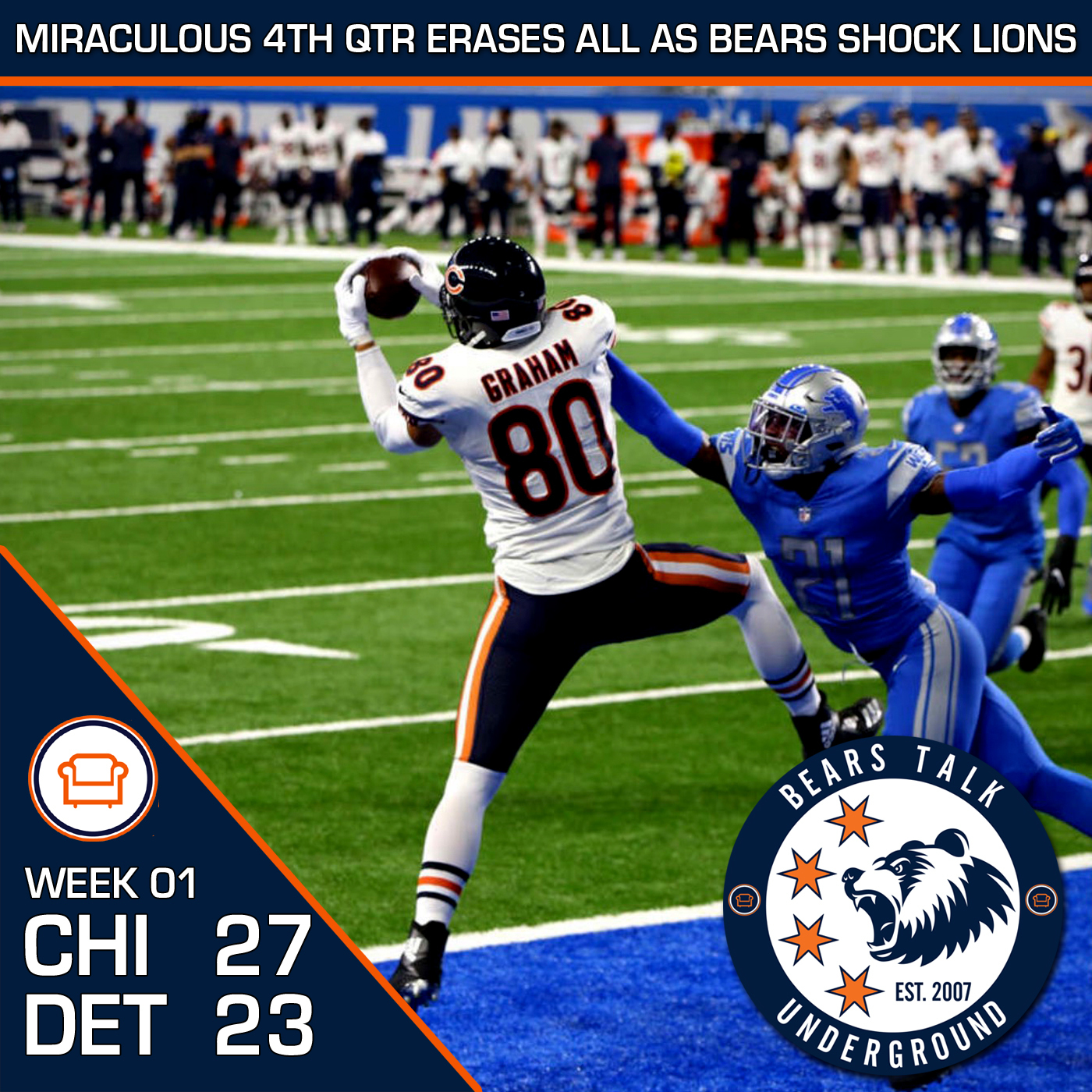 Week One Review - Bears Snatch Victory From Jaws of the Lions episode artwork