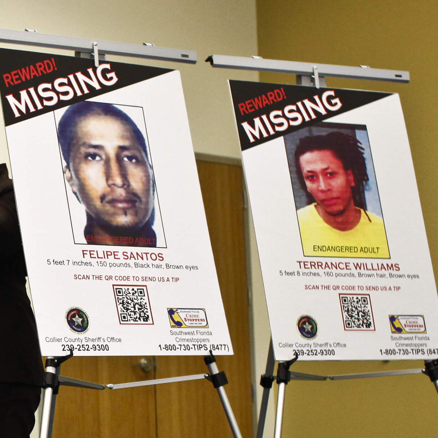 One deputy, two missing men.