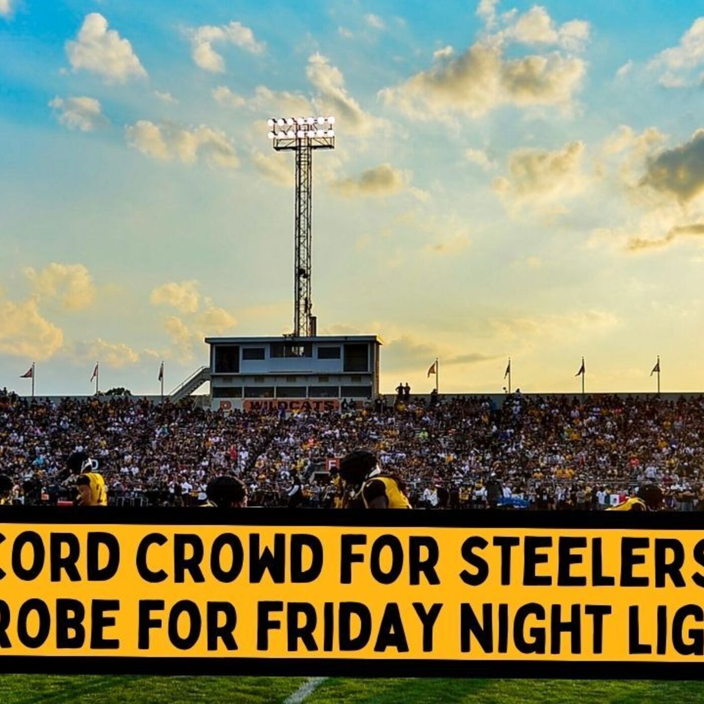 Record Crowd At Latrobe For #Steelers Friday Night Lights!