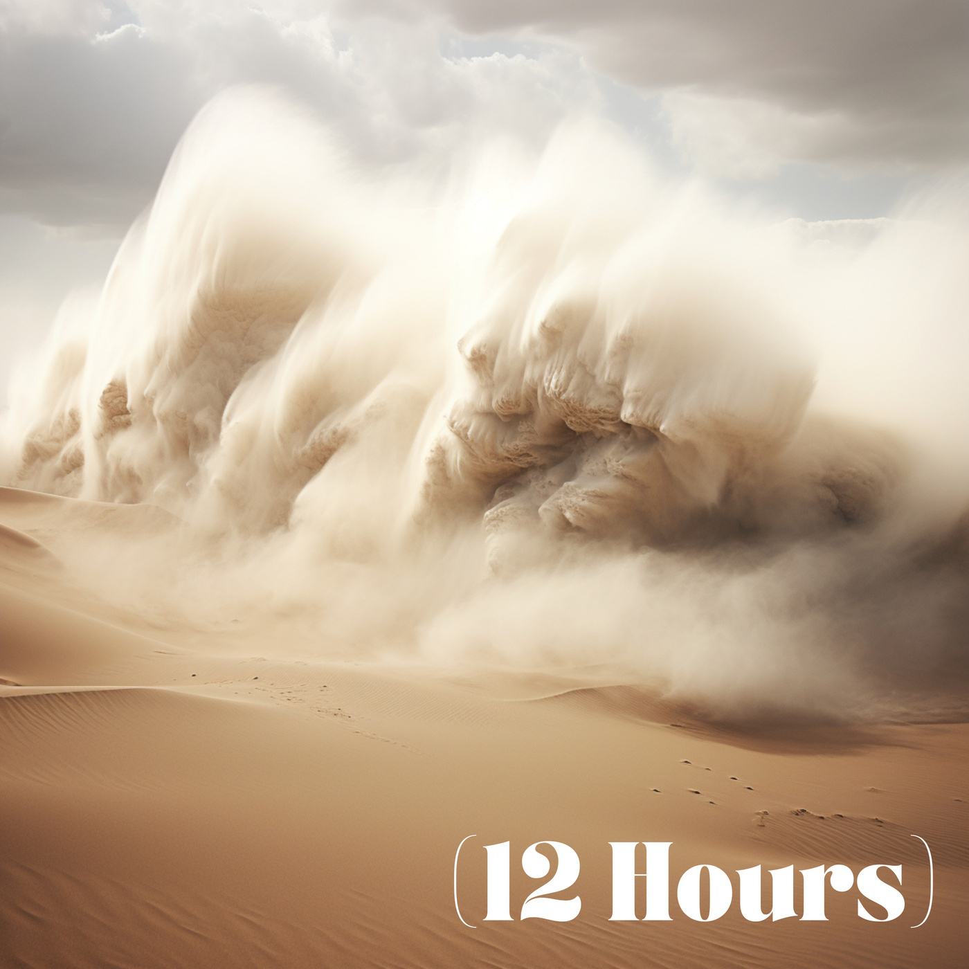 White Noise & Desert Sandstorm | Sleep Sound (12 Hours)