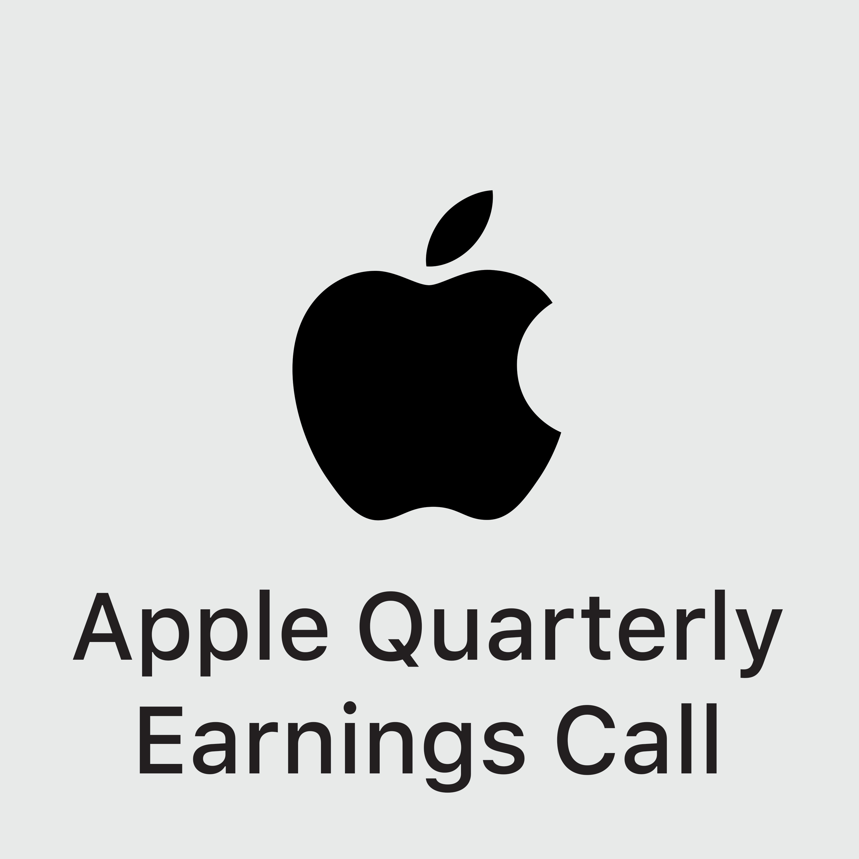 Apple Quarterly Earnings Call