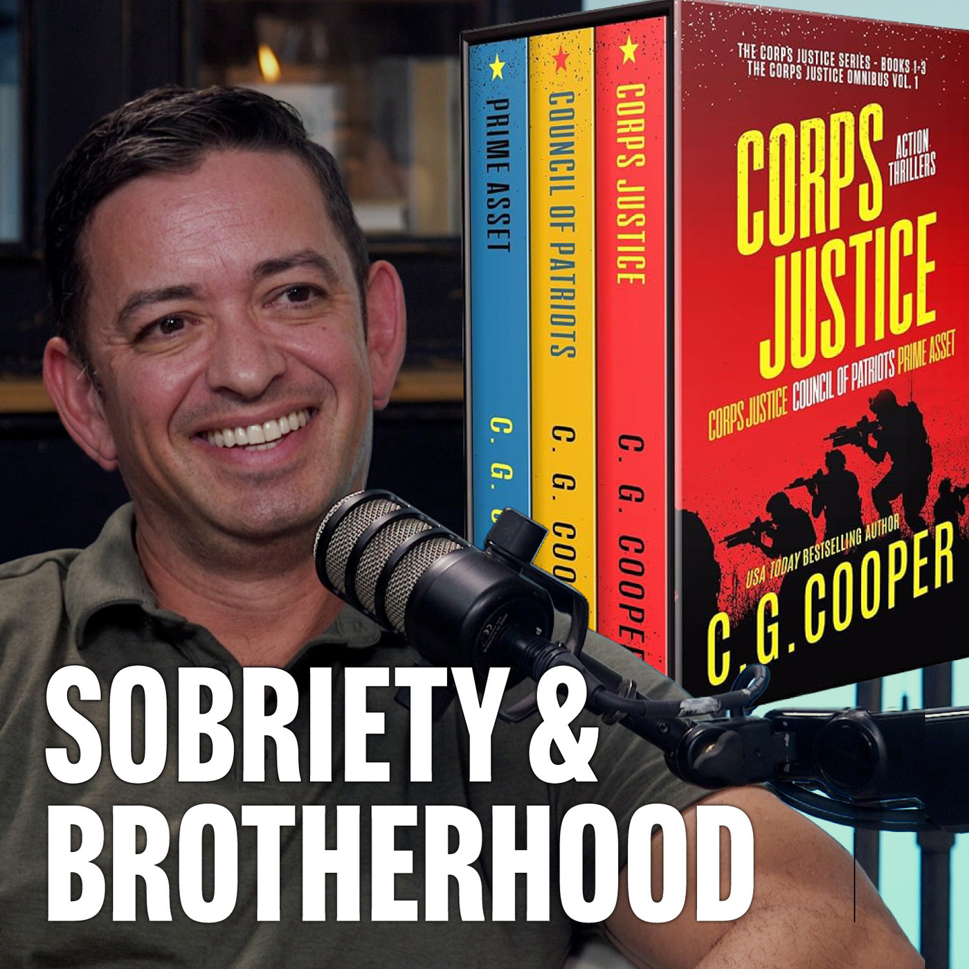 From Marine to Bestselling Author: A Journey of Brotherhood & Sobriety I C.G. Cooper episode artwork