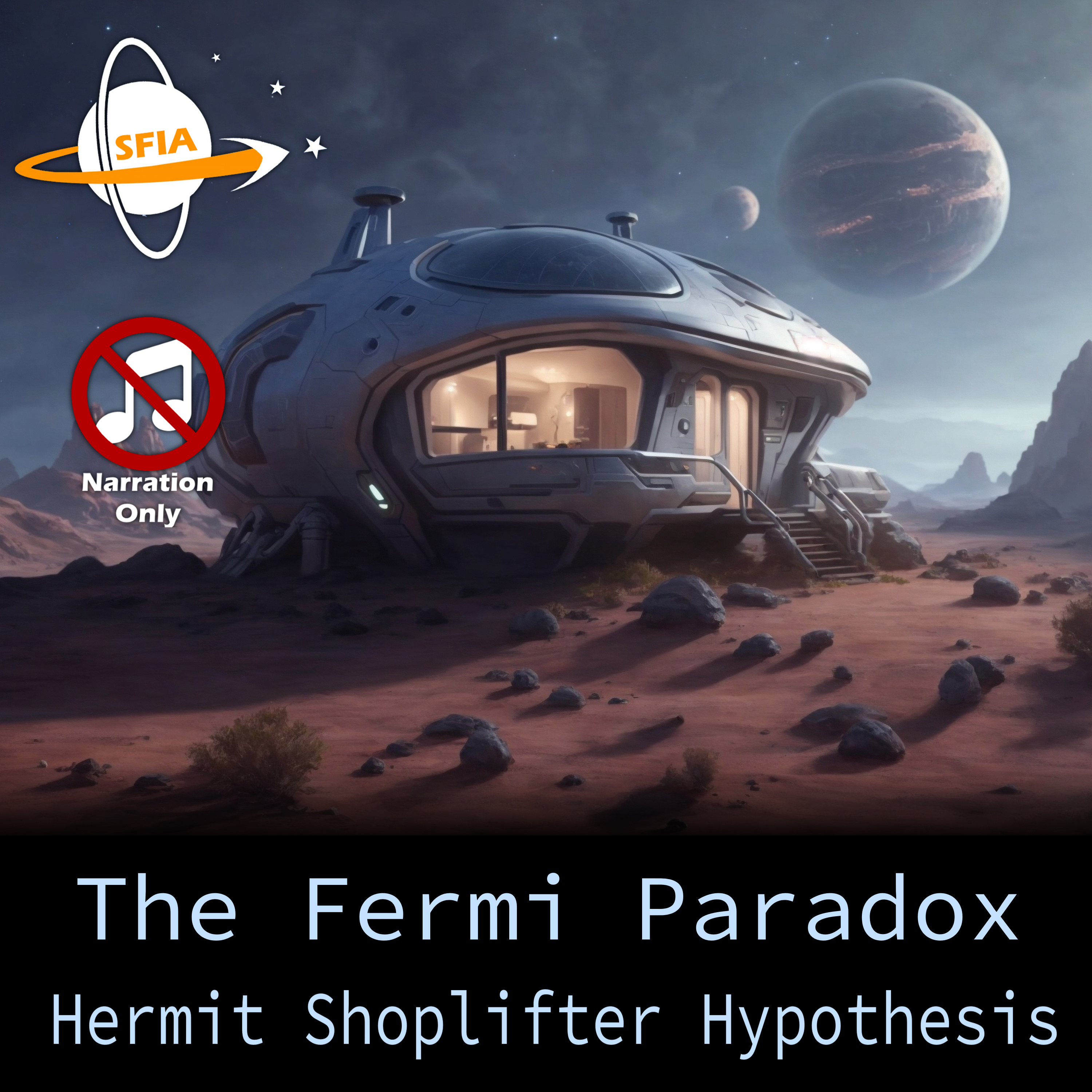 The Fermi Paradox: Hermit Hypothesis (Narration Only) - podcast episode cover